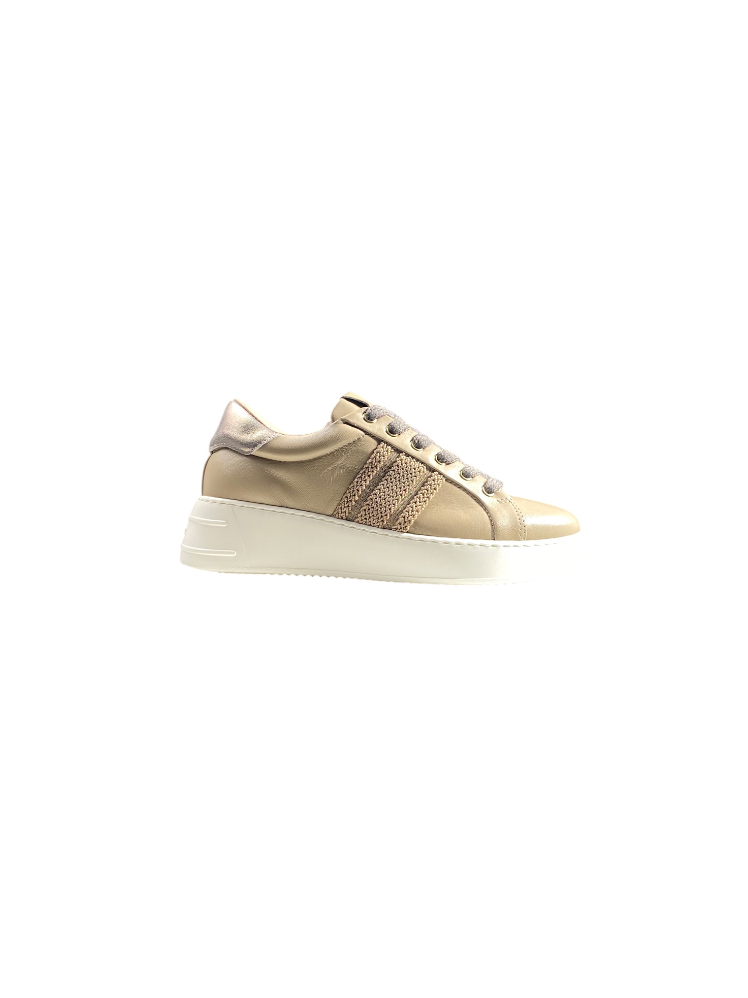 Stokton Sneakers 245-D Nappa Nude – Pelle morbida e design minimal