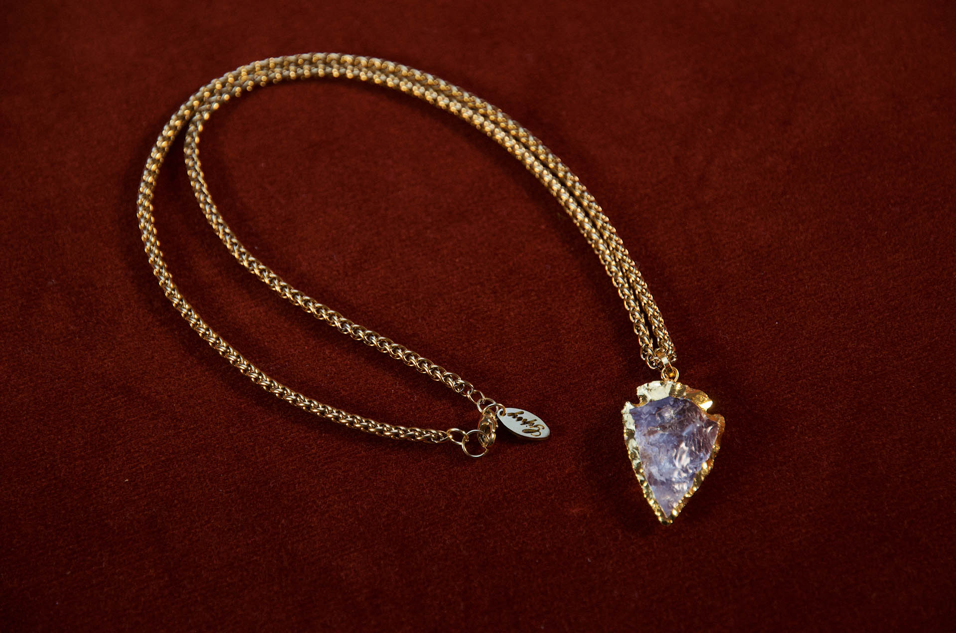 GIPSY Catena Ghiaccio Cristallo Rocca 28 cm Oro - Accessorio Unico - immagine 3