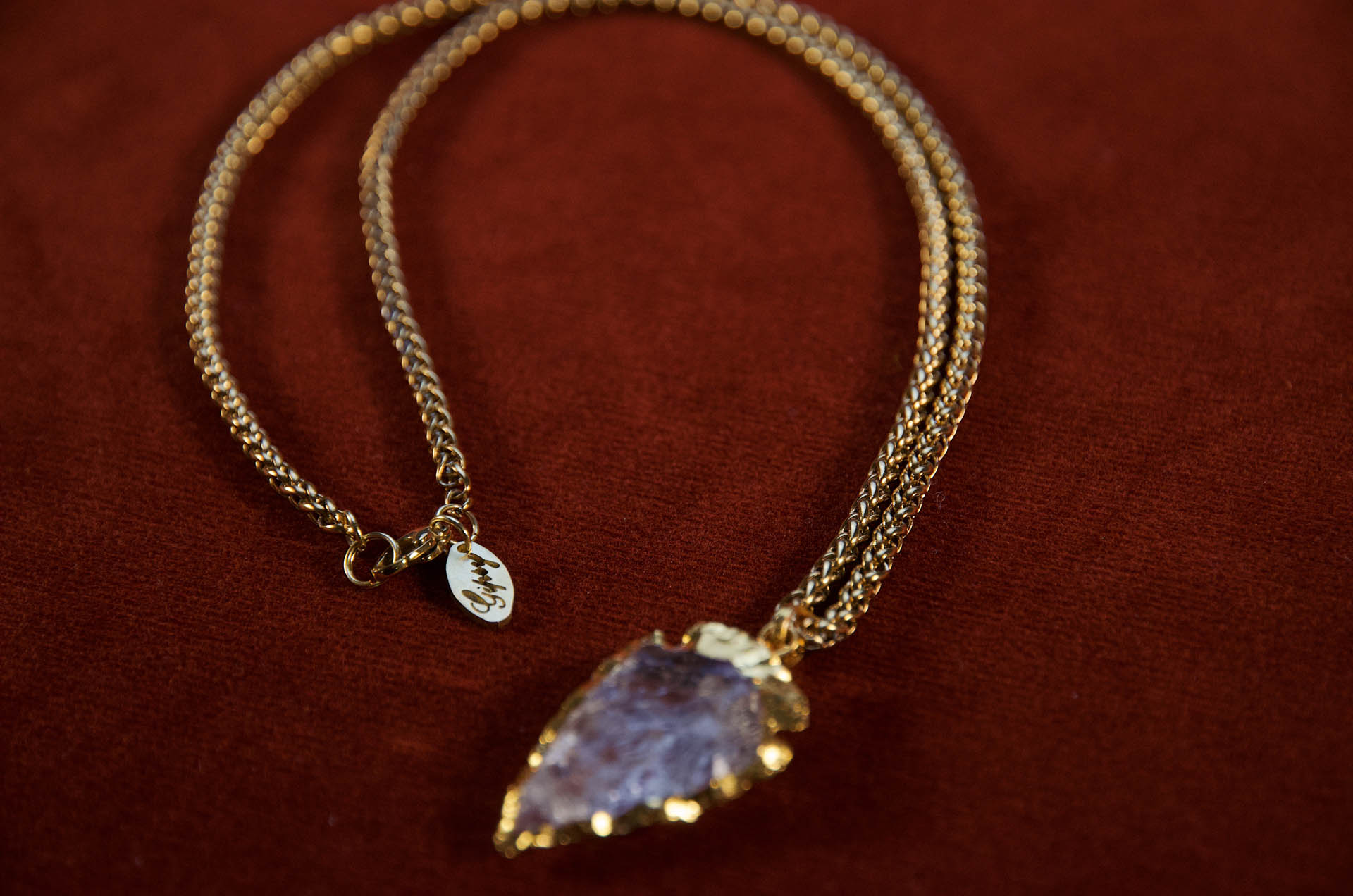 GIPSY Catena Ghiaccio Cristallo Rocca 28 cm Oro - Accessorio Unico - immagine 2