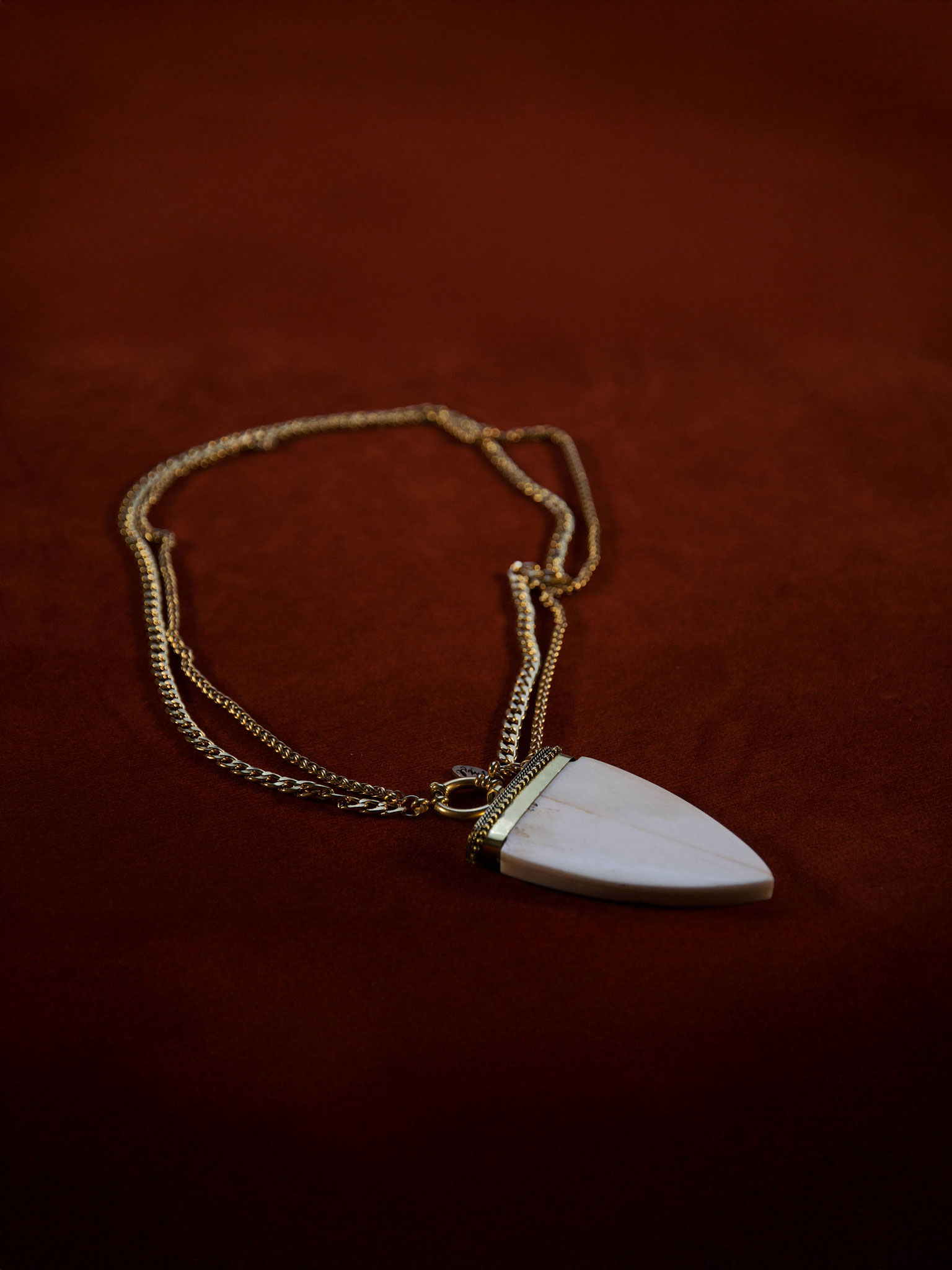 GIPSY Catena doppia Frecce Osso 30 cm oro