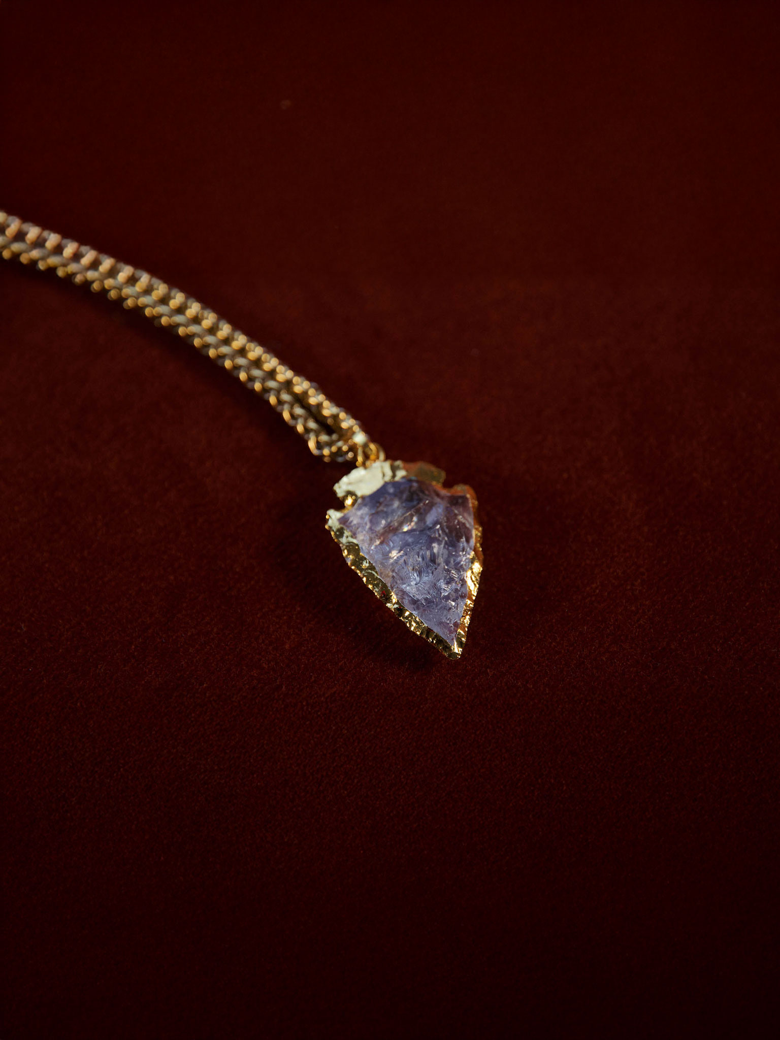 GIPSY Catena Ghiaccio Cristallo Rocca 28 cm Oro - Accessorio Unico