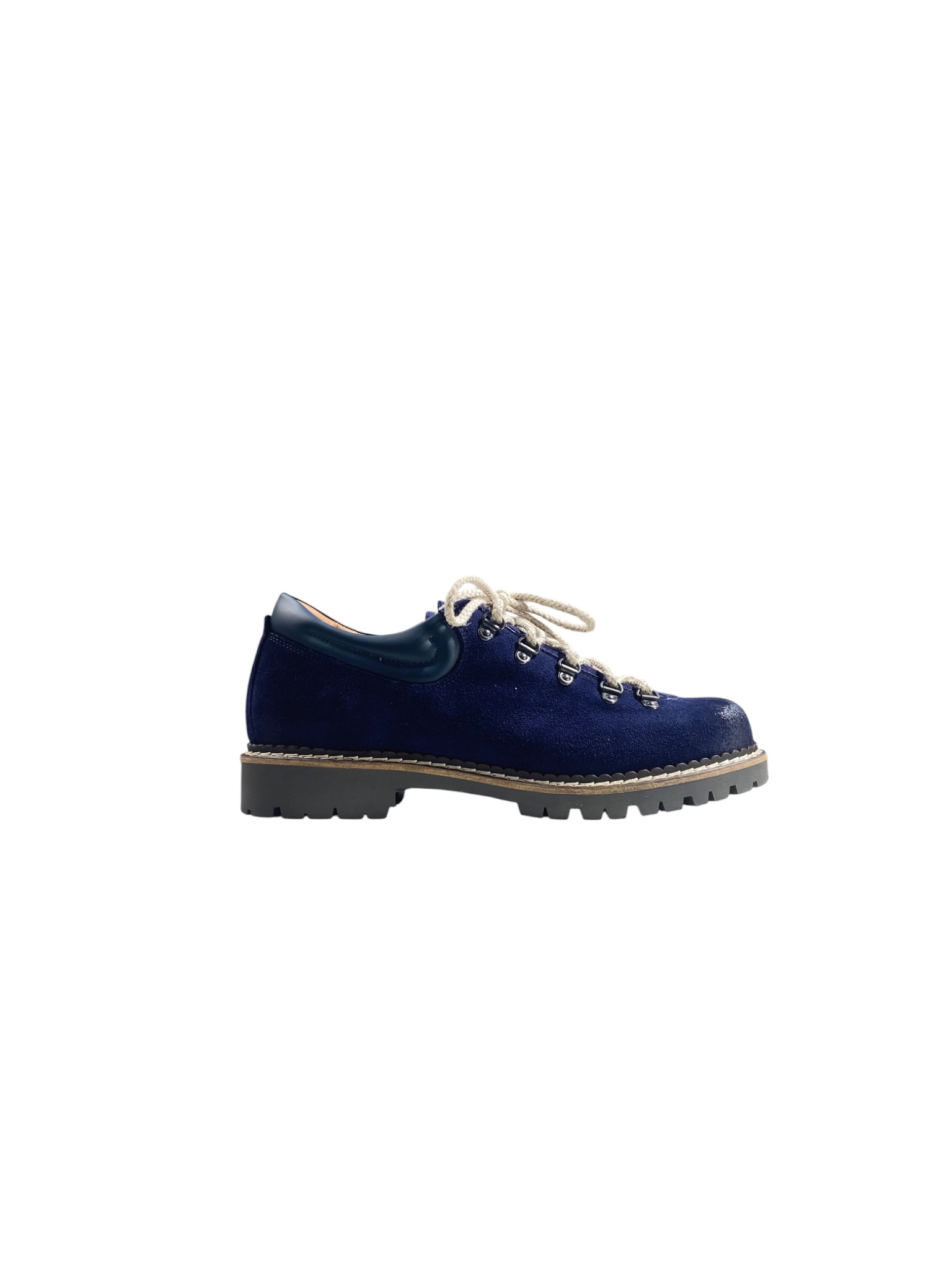 ALPEN stringate in camoscio blu - Pedula bassa BERNACAM