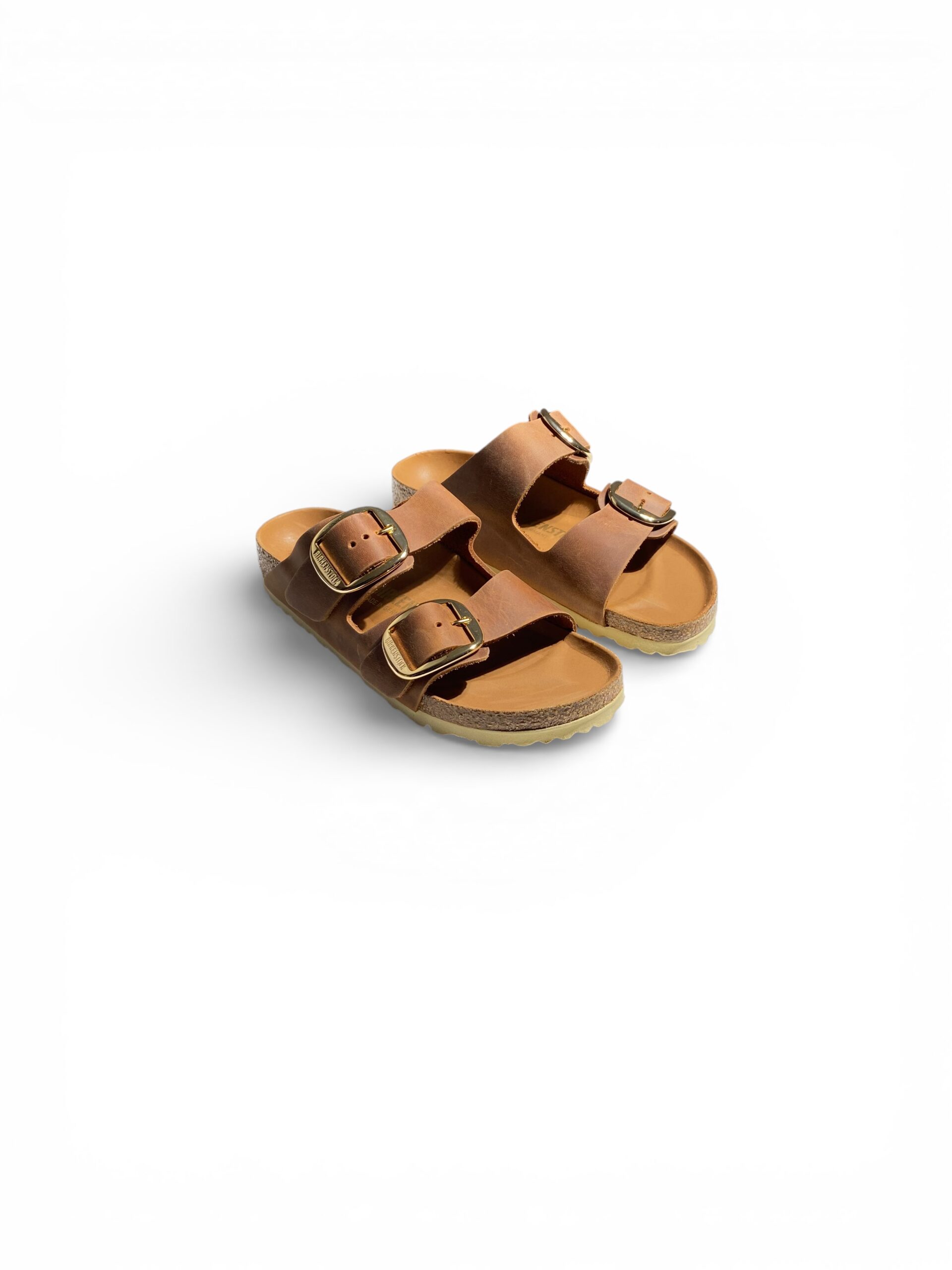 Birkenstock Sandalo due Fasce Cuoio