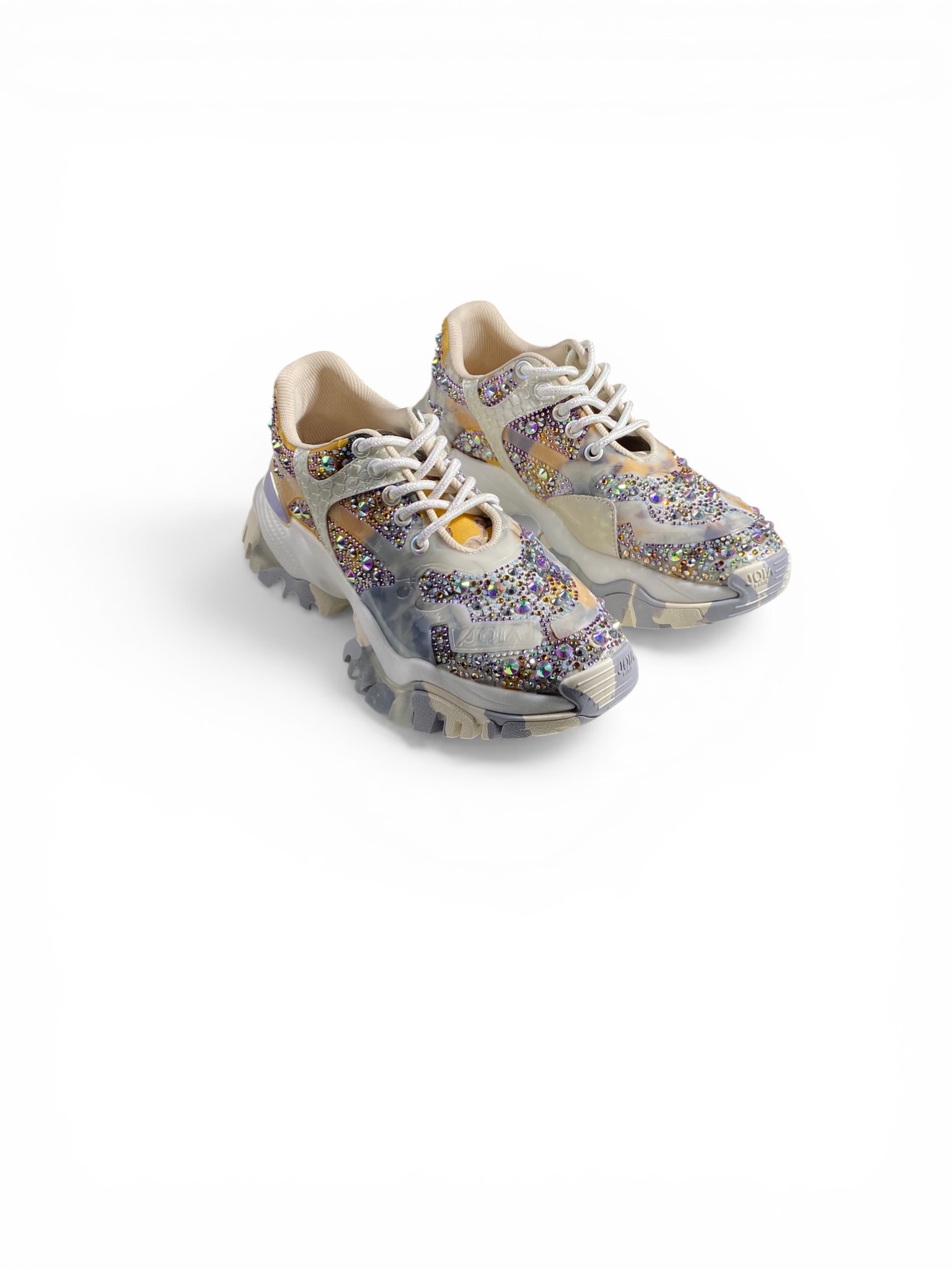 JOIA PARIS Sneakers Jewel Swarosky Grey