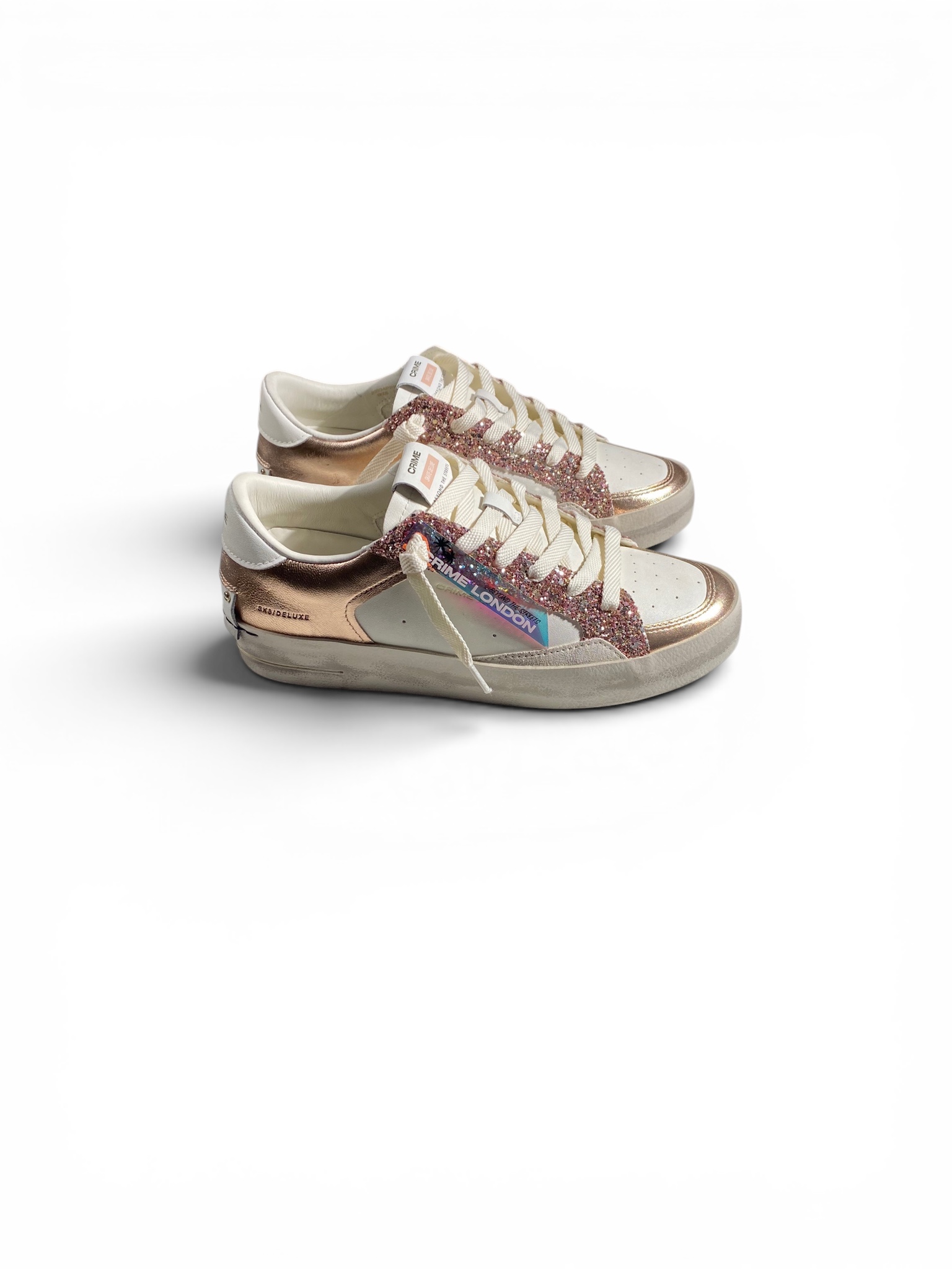 CRIME Sneakers Sk8 Deluxe Glitter - immagine 2