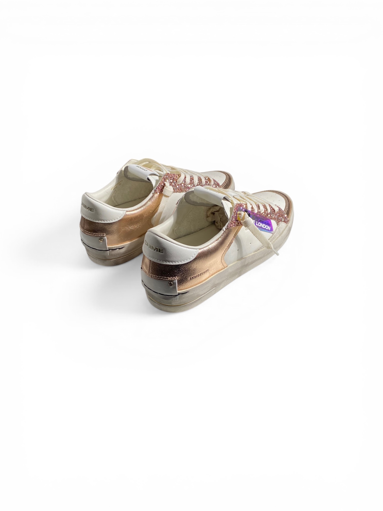 CRIME Sneakers Sk8 Deluxe Glitter - immagine 3
