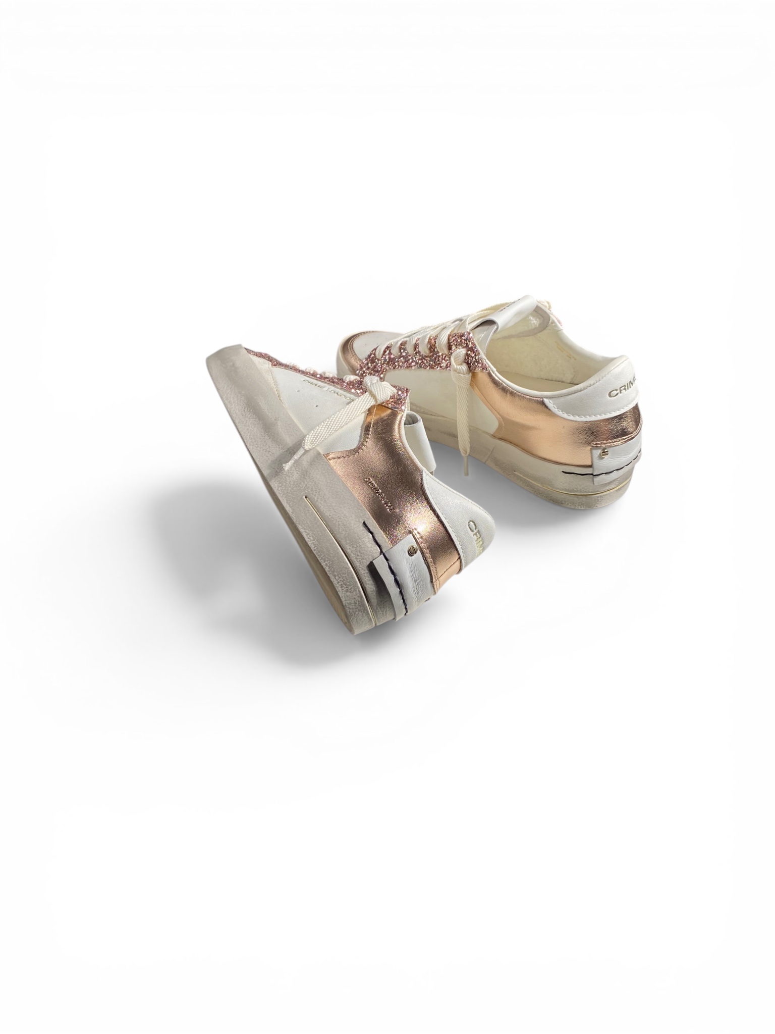 CRIME Sneakers Sk8 Deluxe Glitter - immagine 4