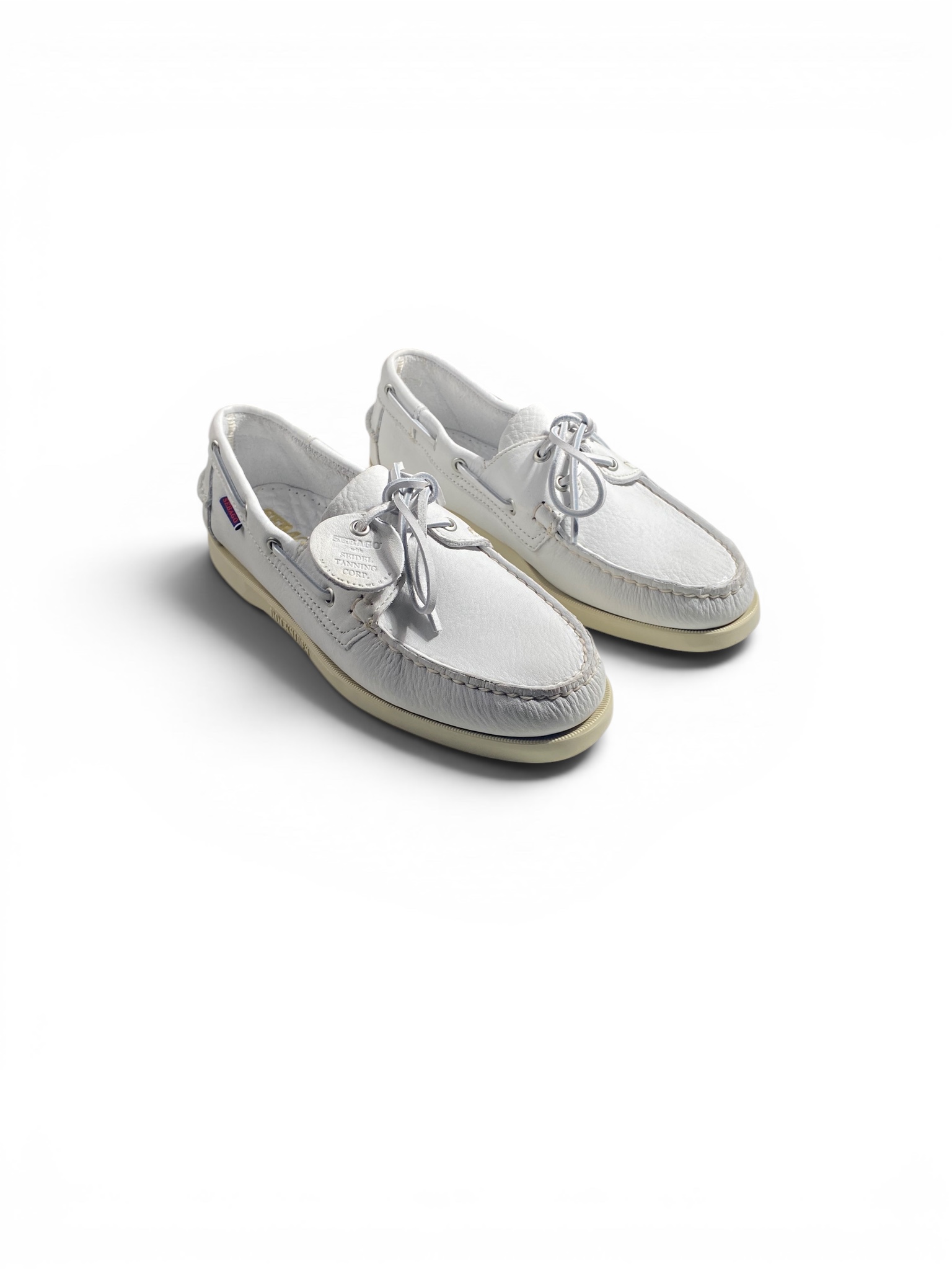 Sebago Stringata Portland Artisan Barca Bianco