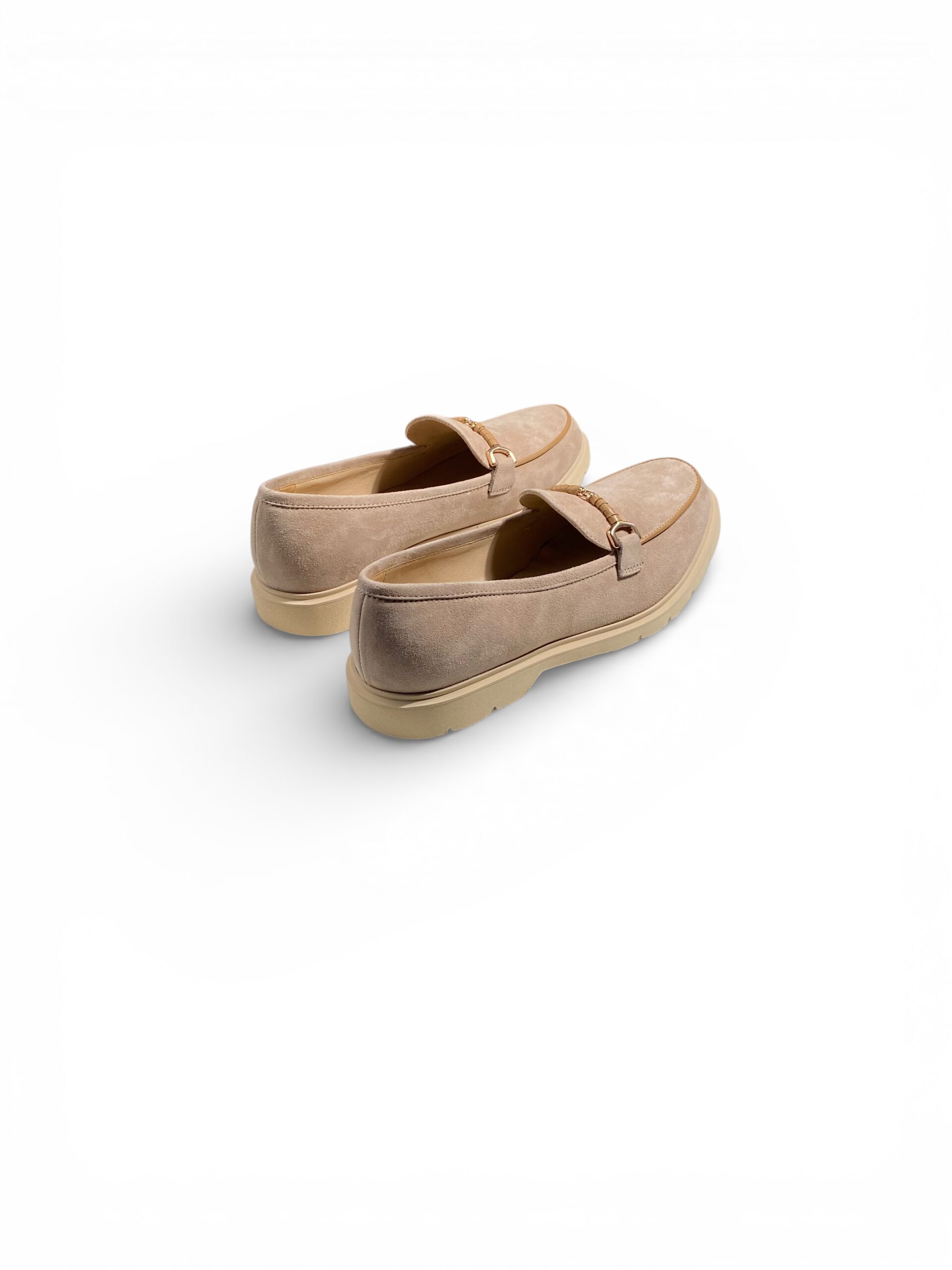 Luca Grossi Mocassino Para Camoscio Morsetto Blu Beige - immagine 3
