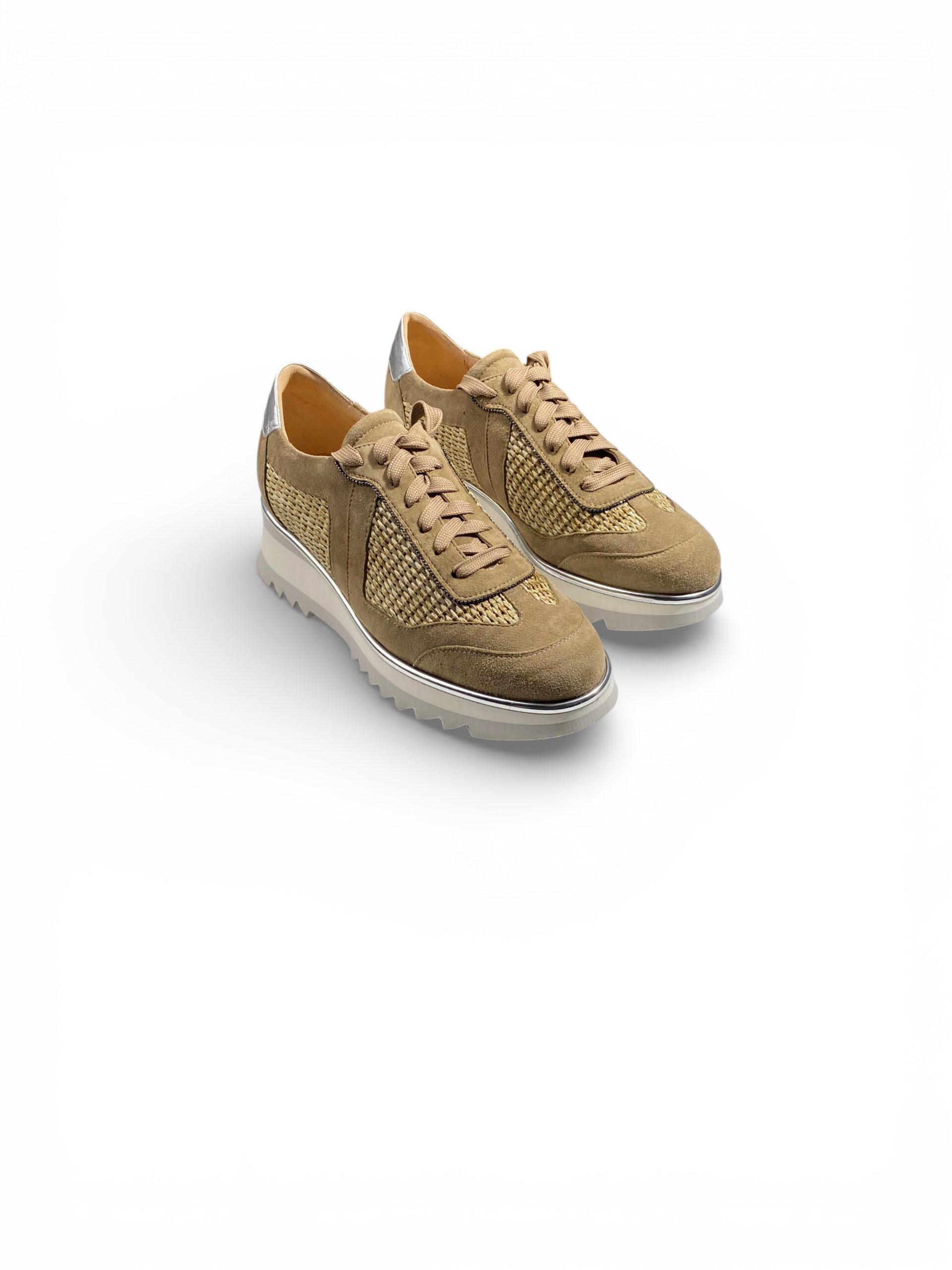 Luca Grossi Sneaker Para Rafia Taupe