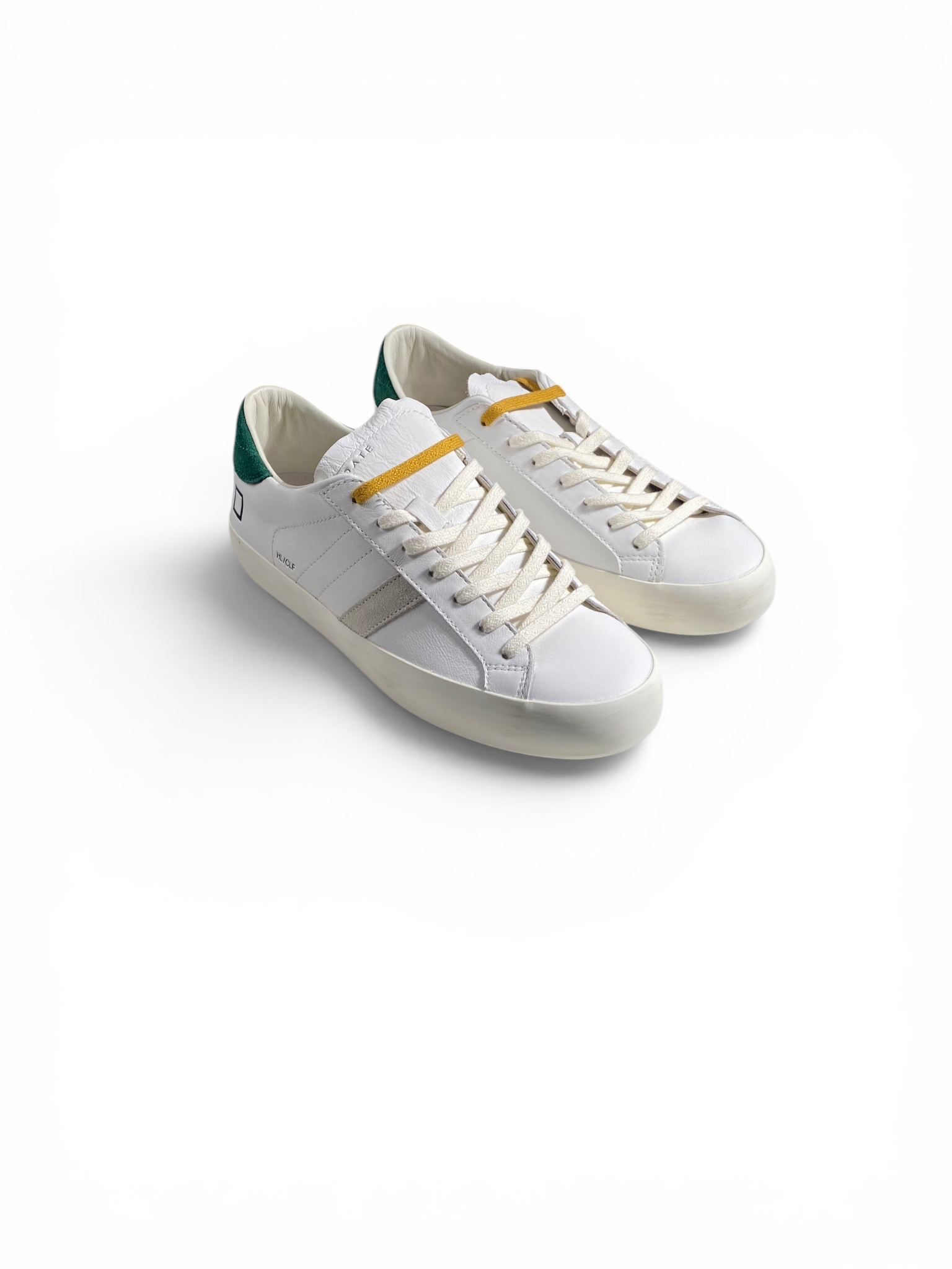 D.A.T.E. Sneakers Hill Low Calf White Green