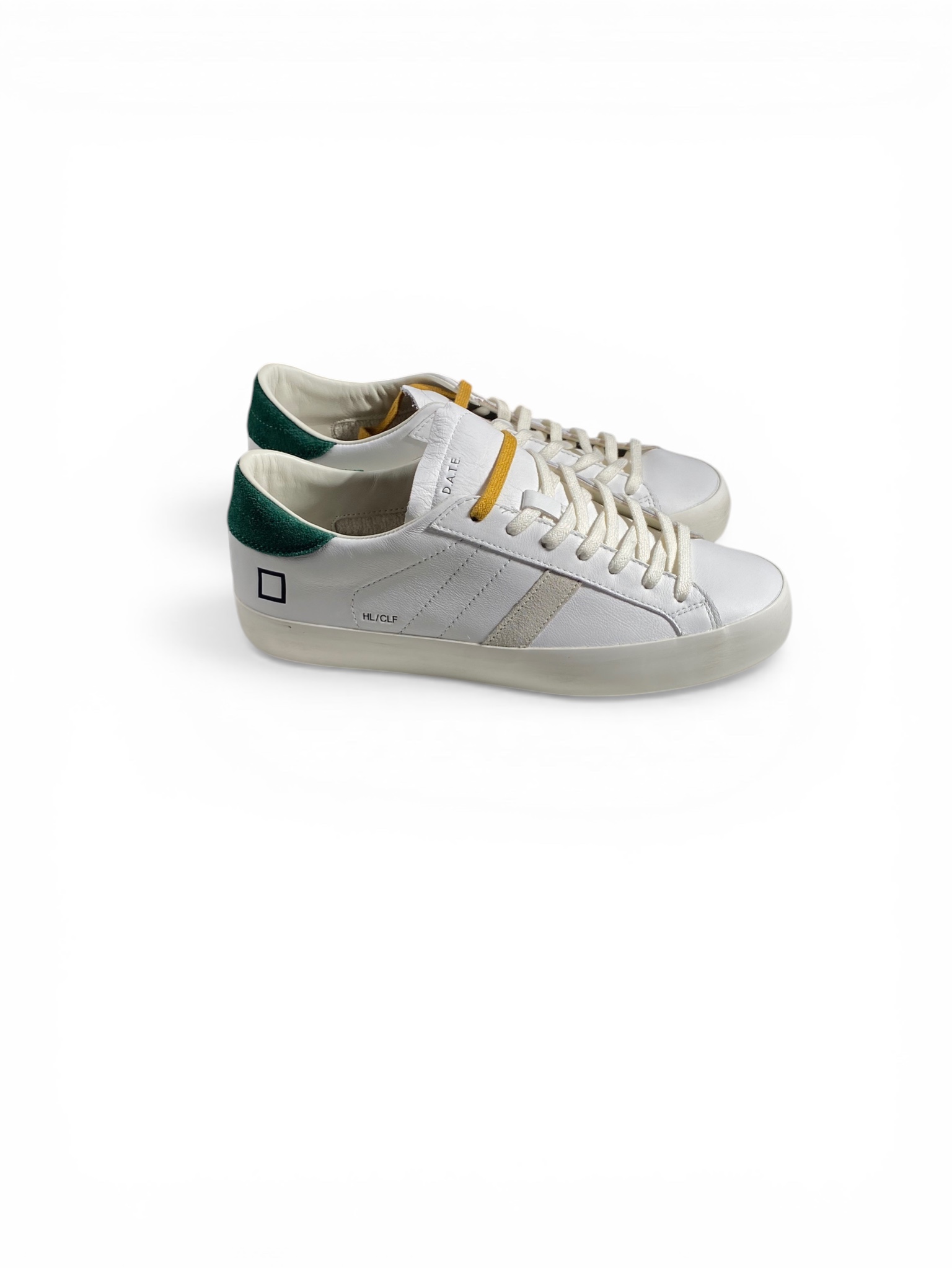 D.A.T.E. Sneakers Hill Low Calf White Green - immagine 2