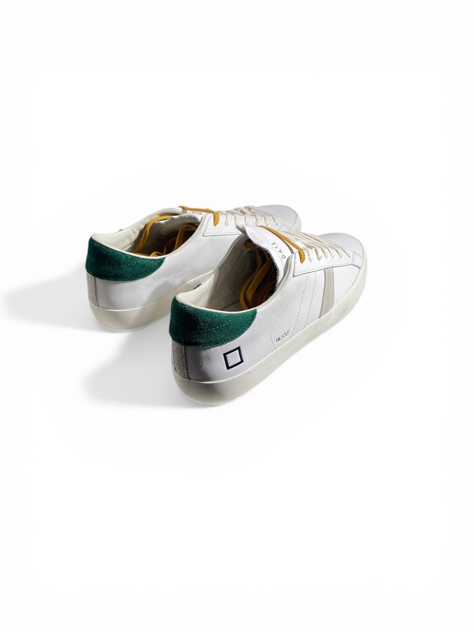 D.A.T.E. Sneakers Hill Low Calf White Green - immagine 3