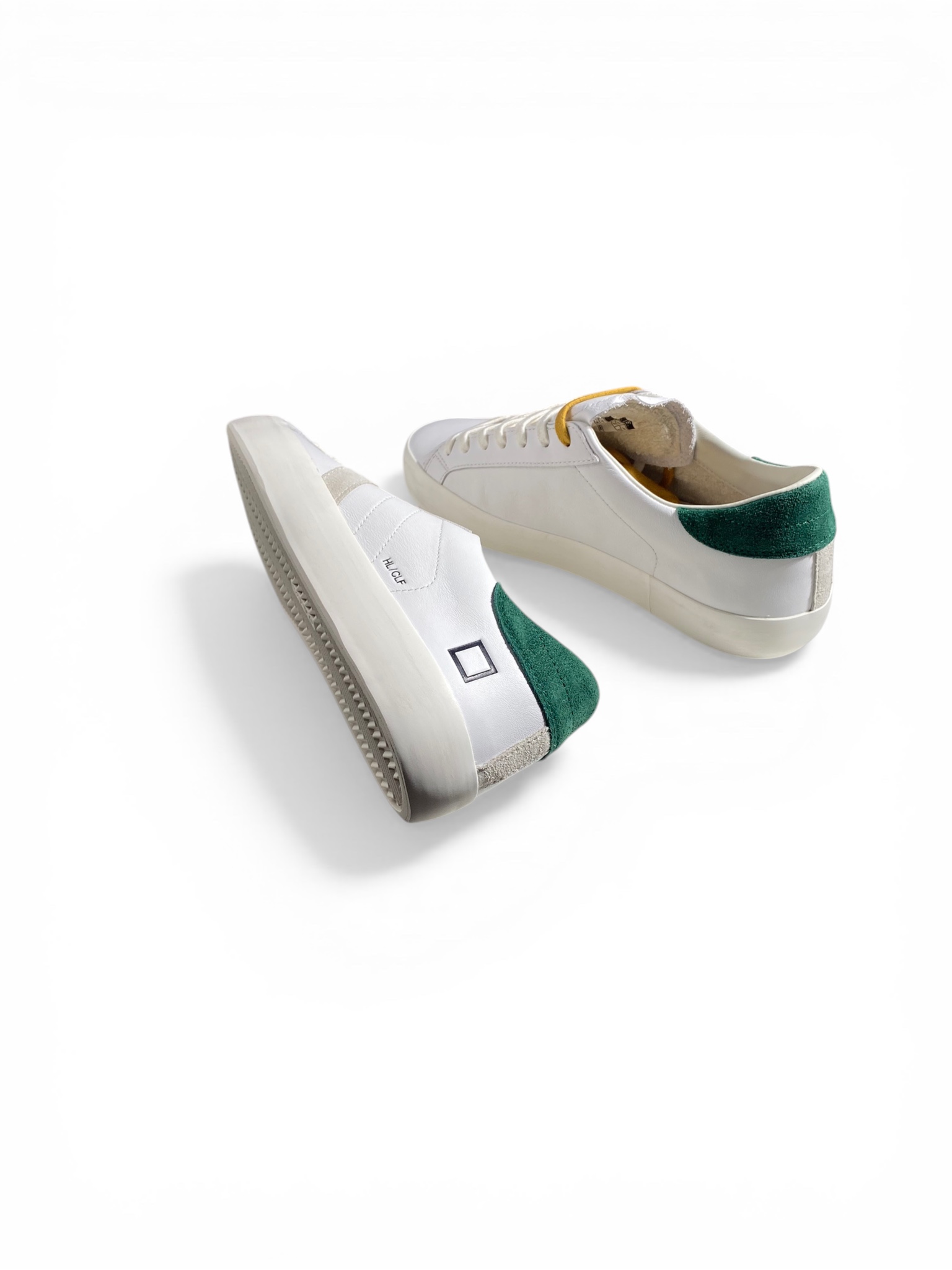 D.A.T.E. Sneakers Hill Low Calf White Green - immagine 4