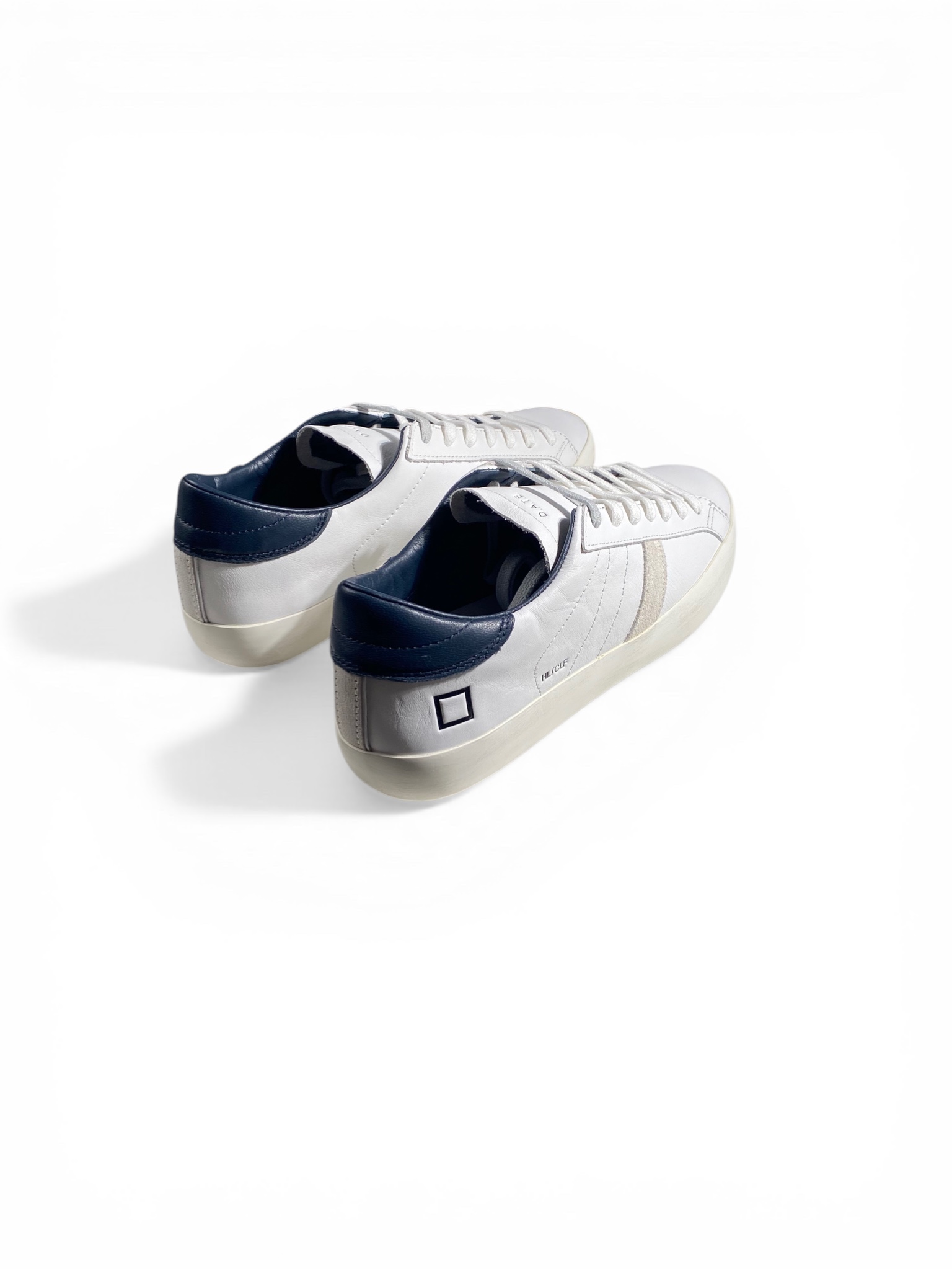 D.A.T.E. Sneakers Hill Low Calf White Blue - immagine 3