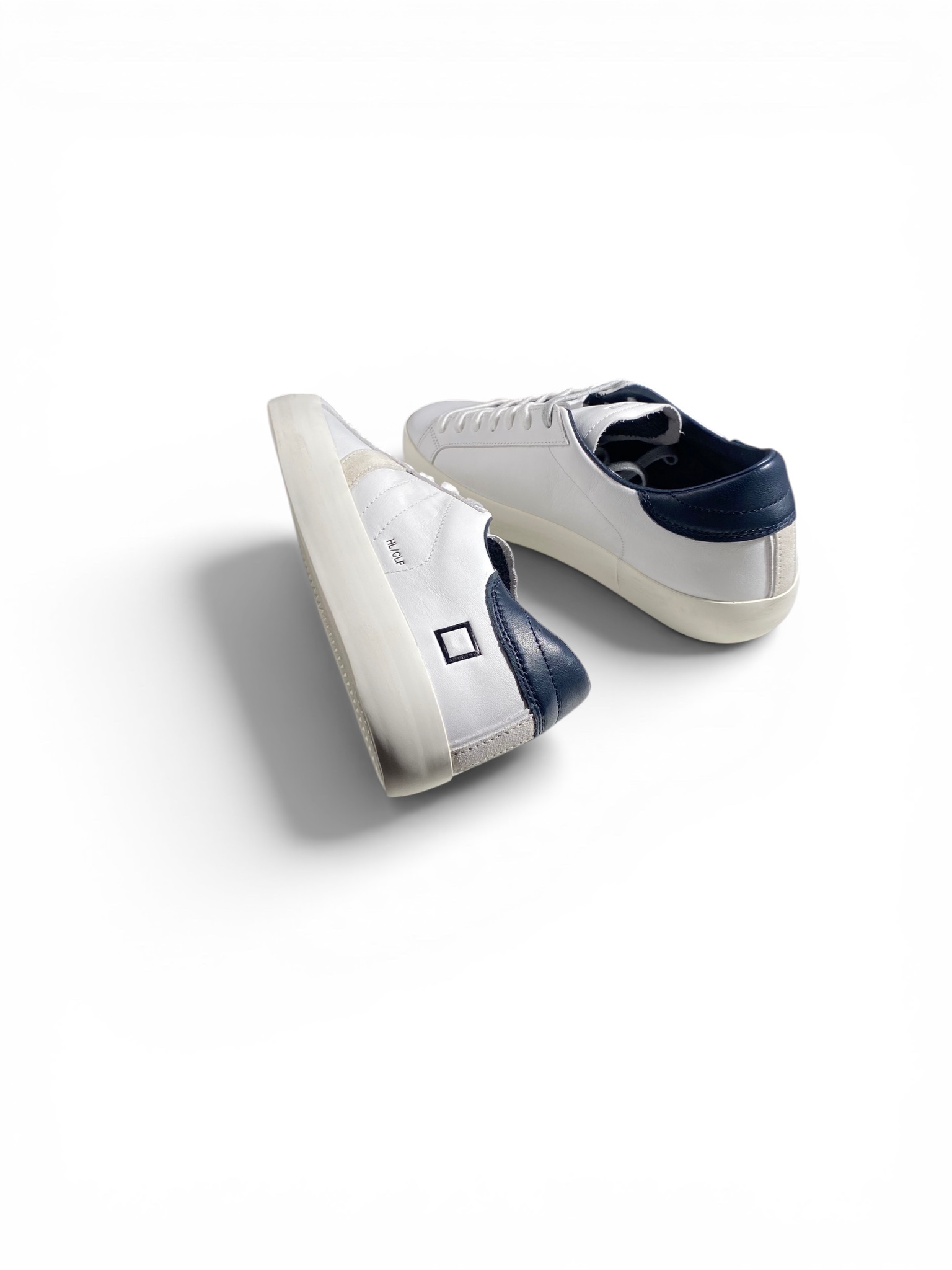 D.A.T.E. Sneakers Hill Low Calf White Blue - immagine 4