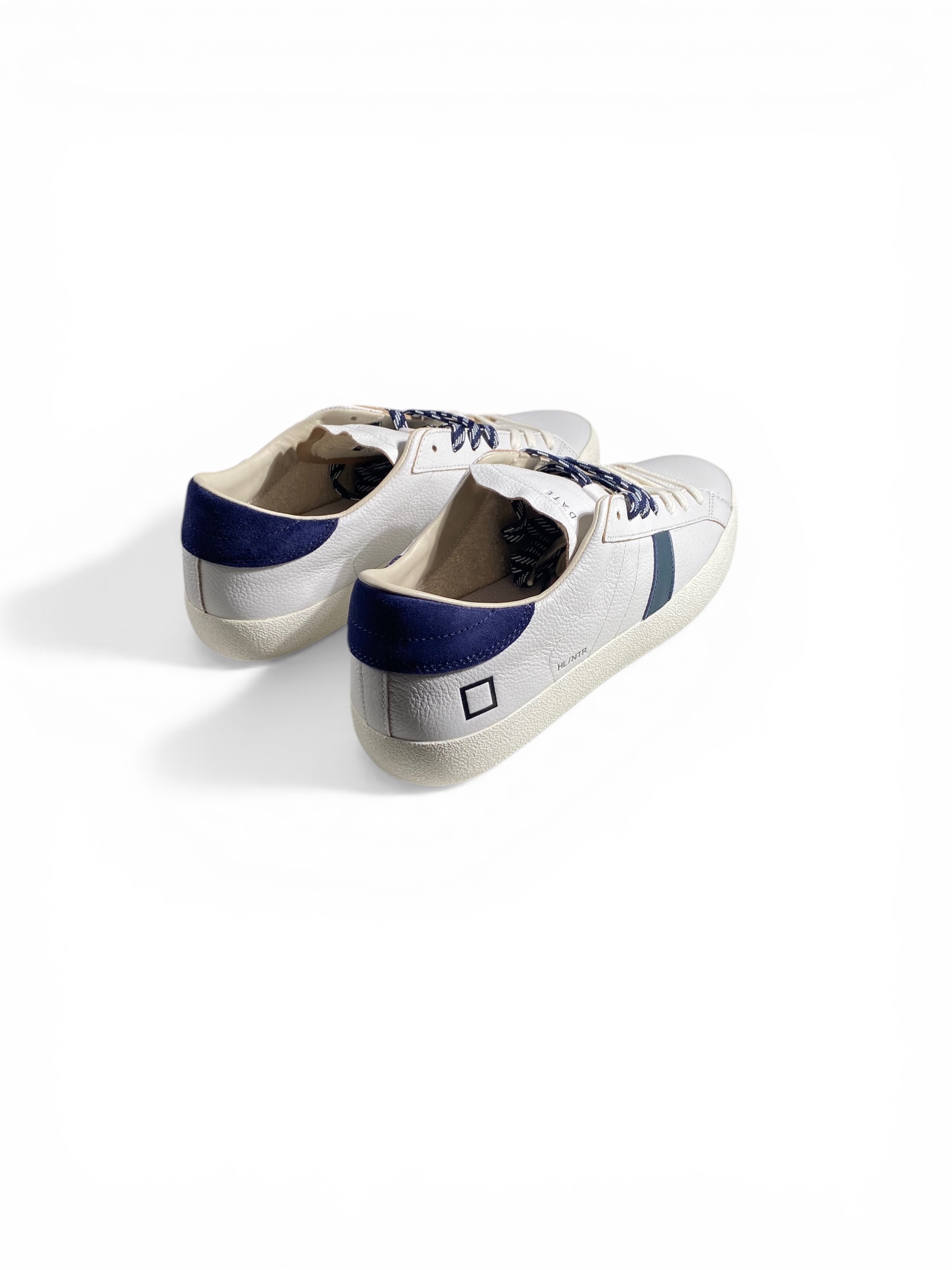 D.A.T.E. Sneakers Hill Low Natural White Blue - immagine 3