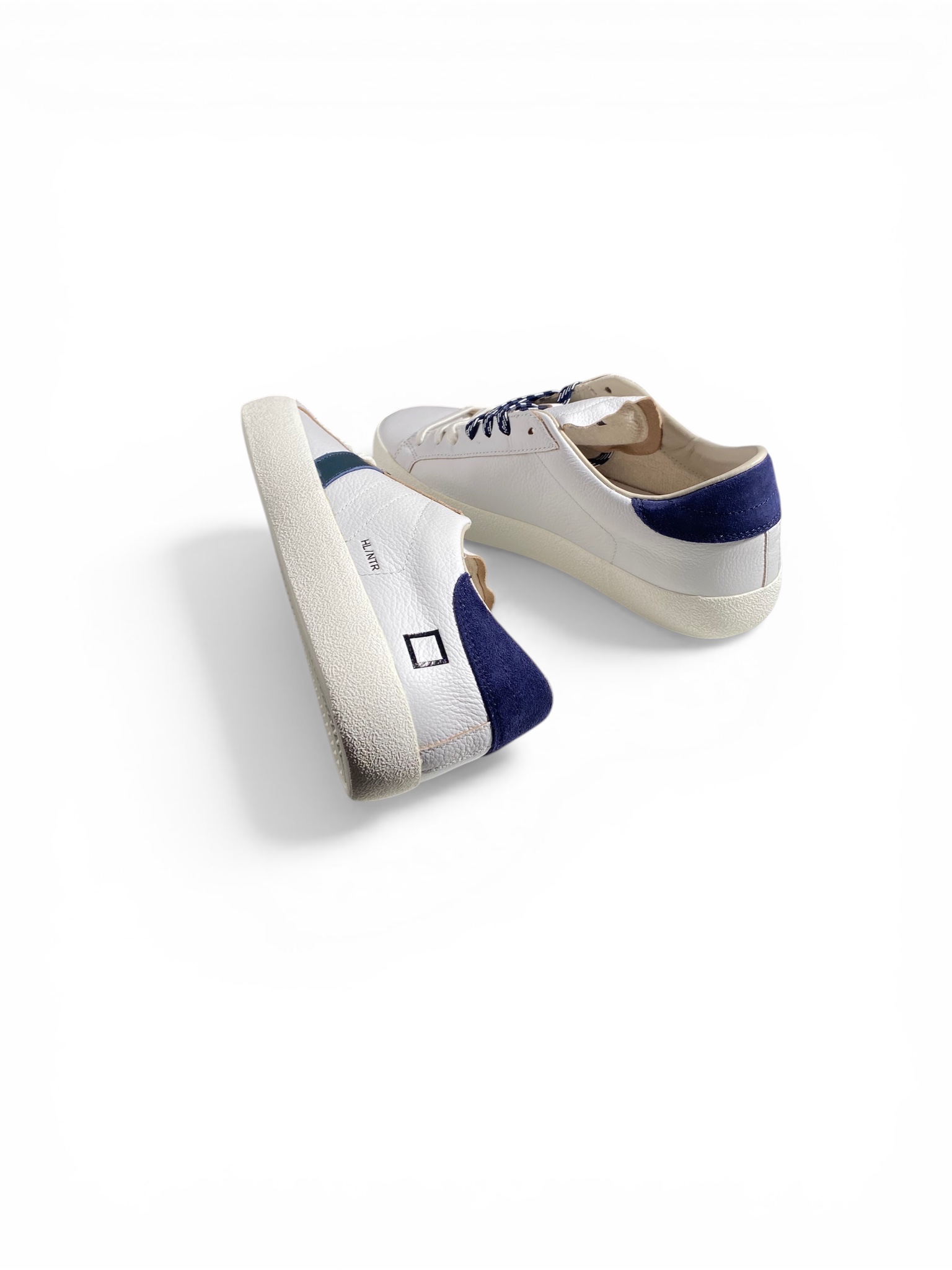 D.A.T.E. Sneakers Hill Low Natural White Blue - immagine 4