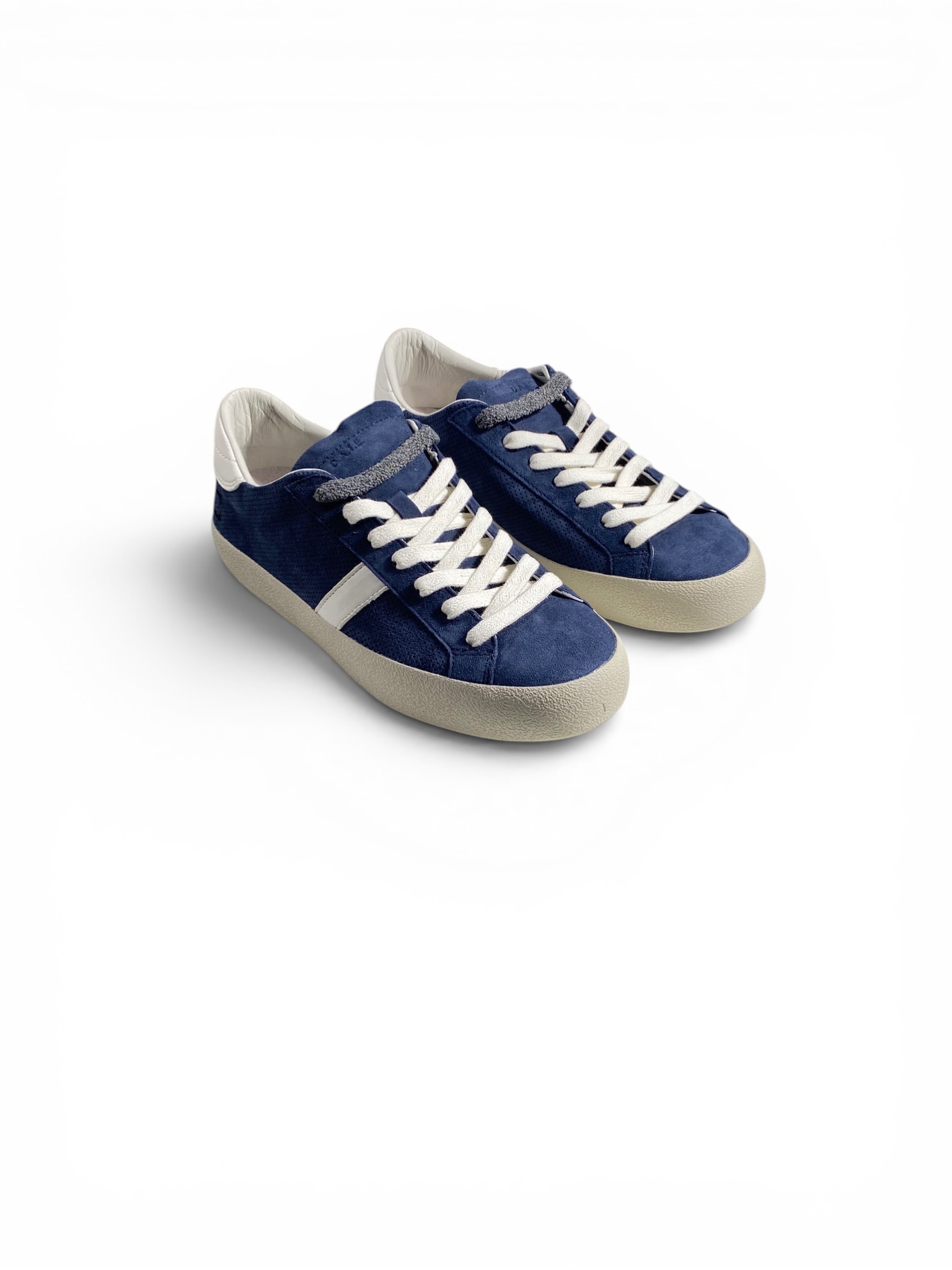 D.A.T.E. Sneakers Hill Low Perforated Blue