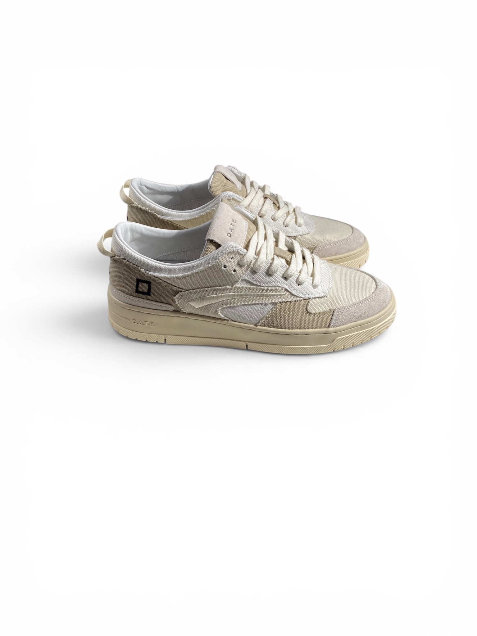 D.A.T.E. Sneakers Torneo Canvas Natural - immagine 2