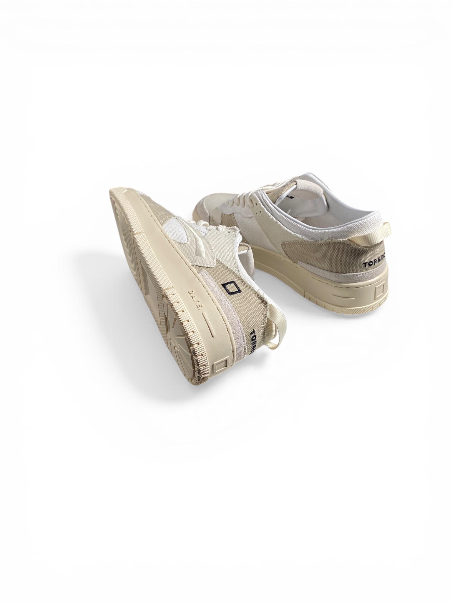 D.A.T.E. Sneakers Torneo Canvas Natural - immagine 4