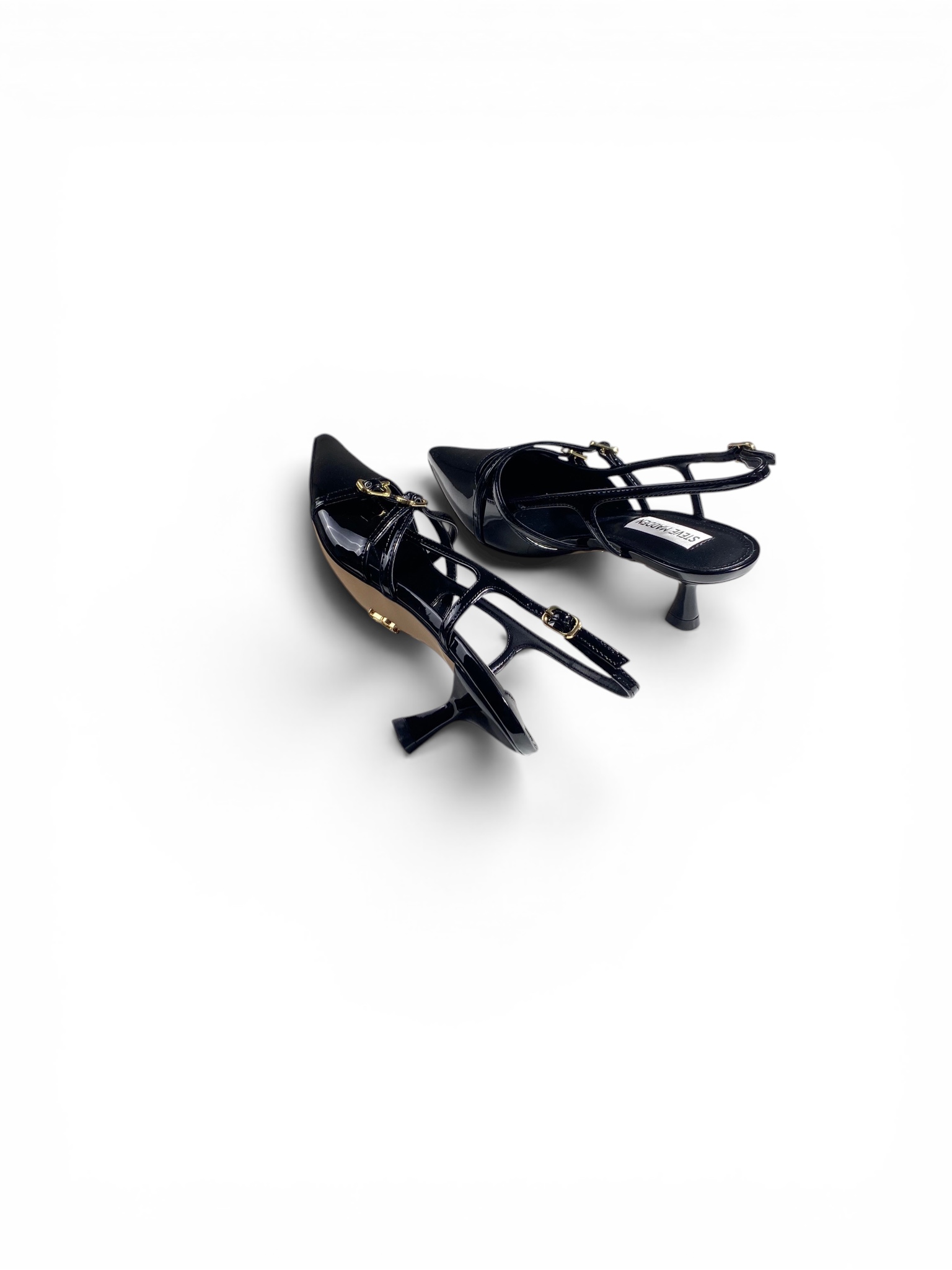 STEVE MADDEN Sandali T.40 2 Fibbie Vernice - immagine 4