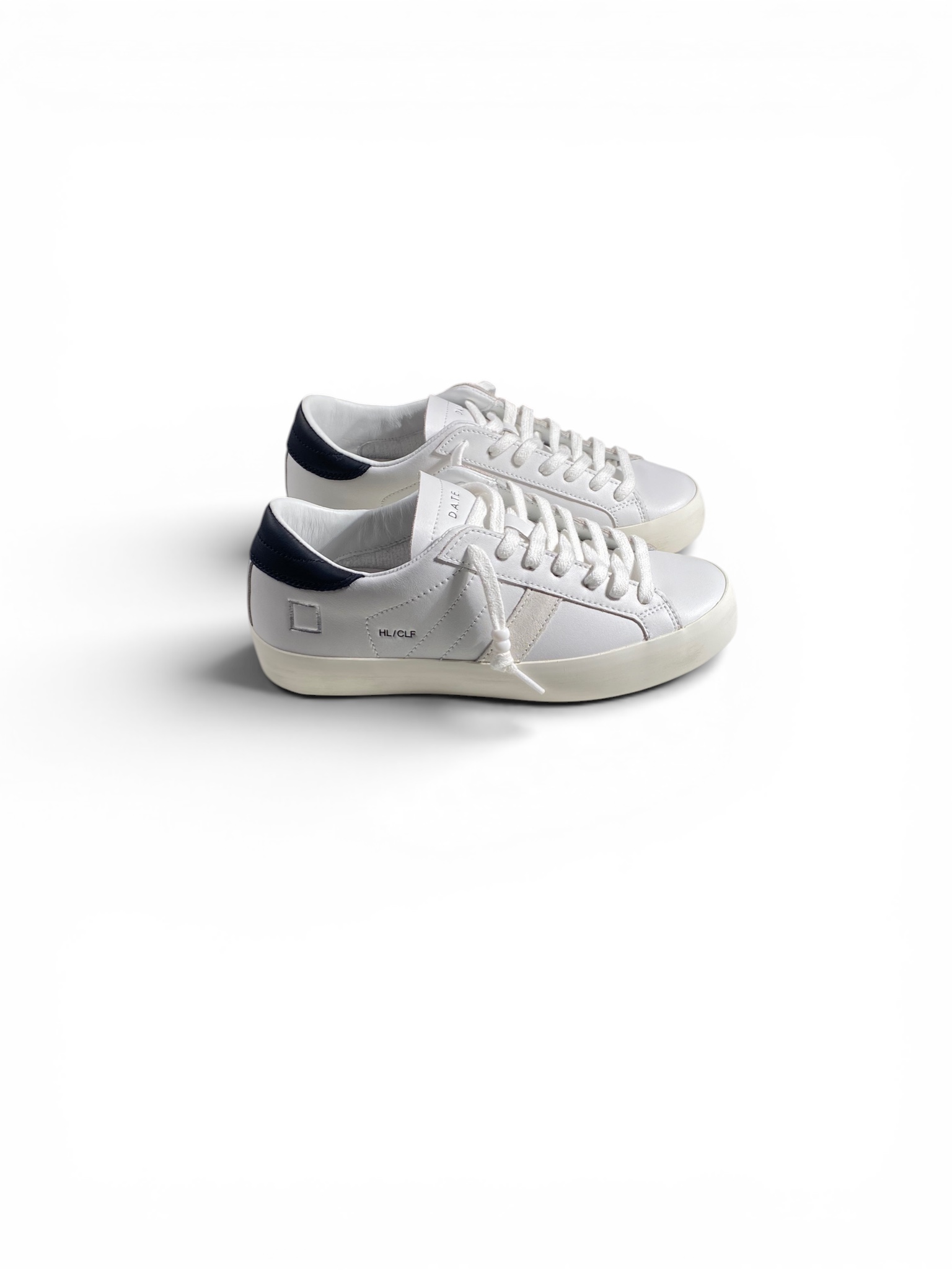 D.A.T.E. Sneakers Hill Low Calf White Black - immagine 2