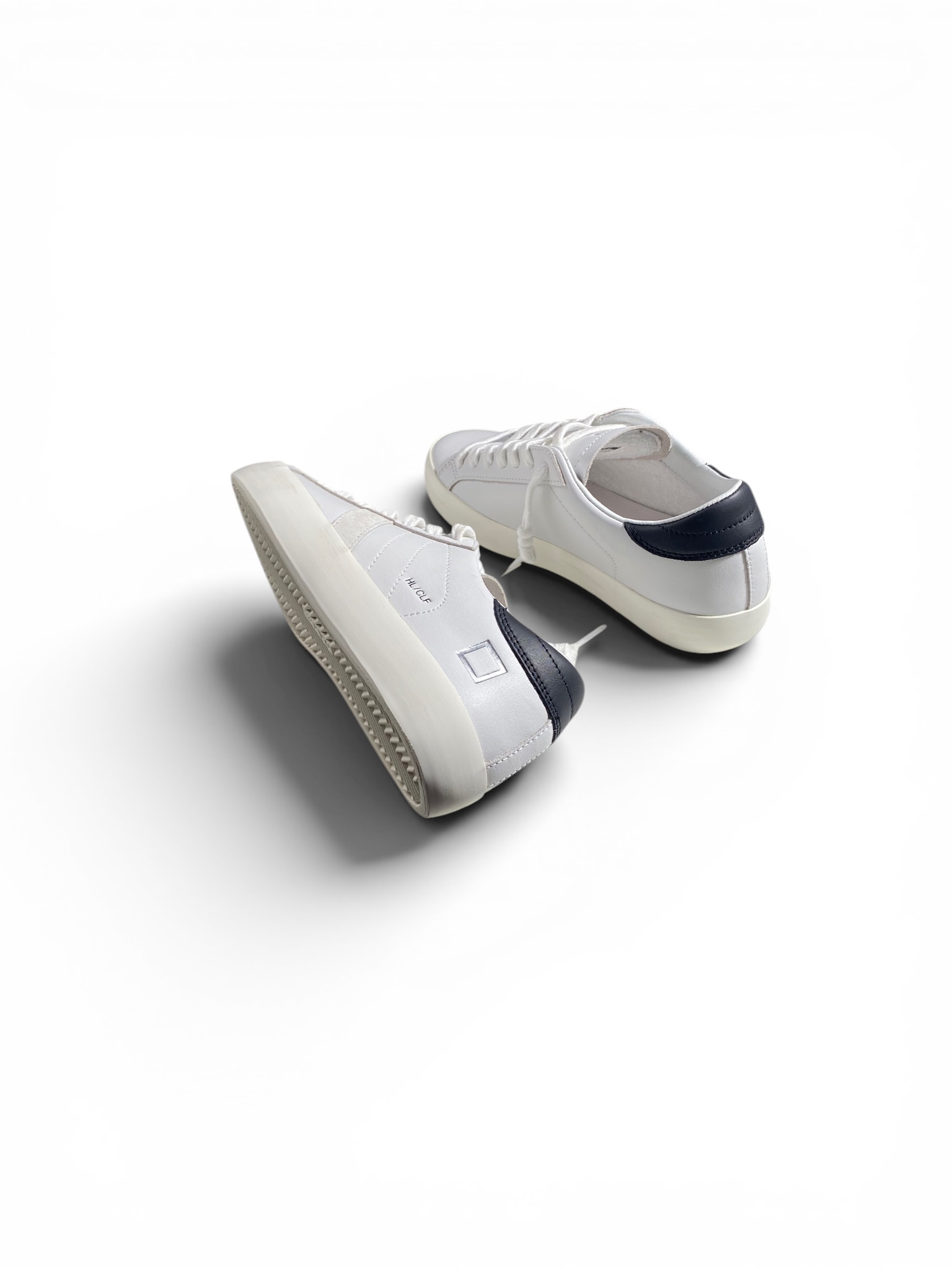 D.A.T.E. Sneakers Hill Low Calf White Black - immagine 4