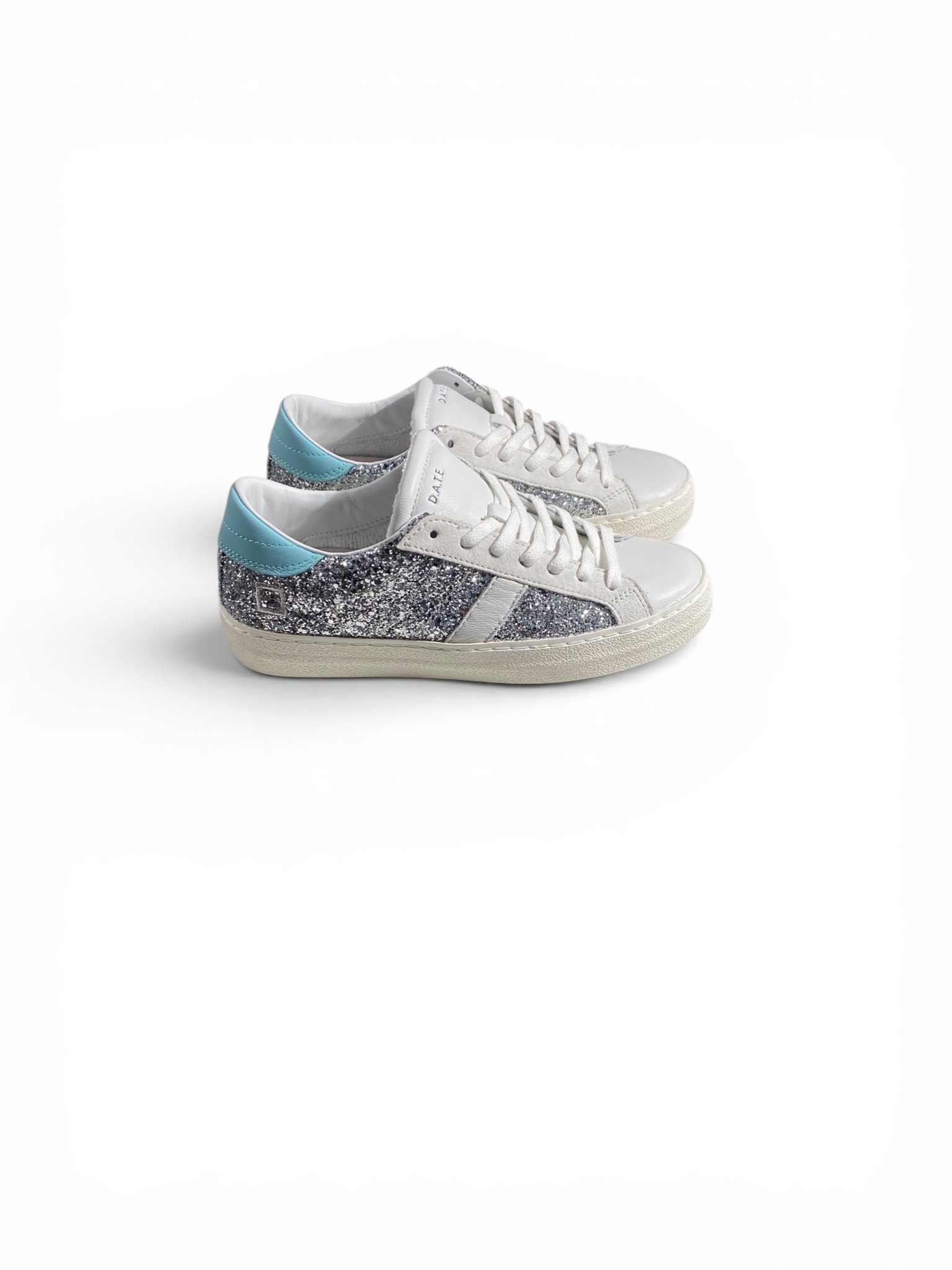 D.A.T.E. Sneakers Hill Low Glitter Silver - immagine 2