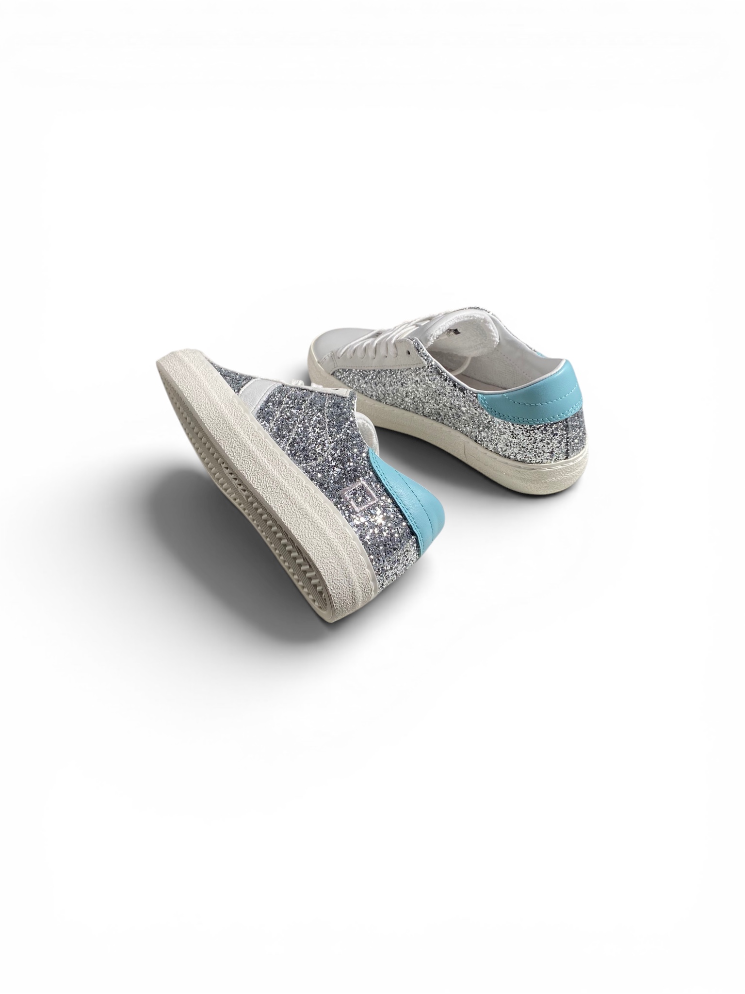 D.A.T.E. Sneakers Hill Low Glitter Silver - immagine 4