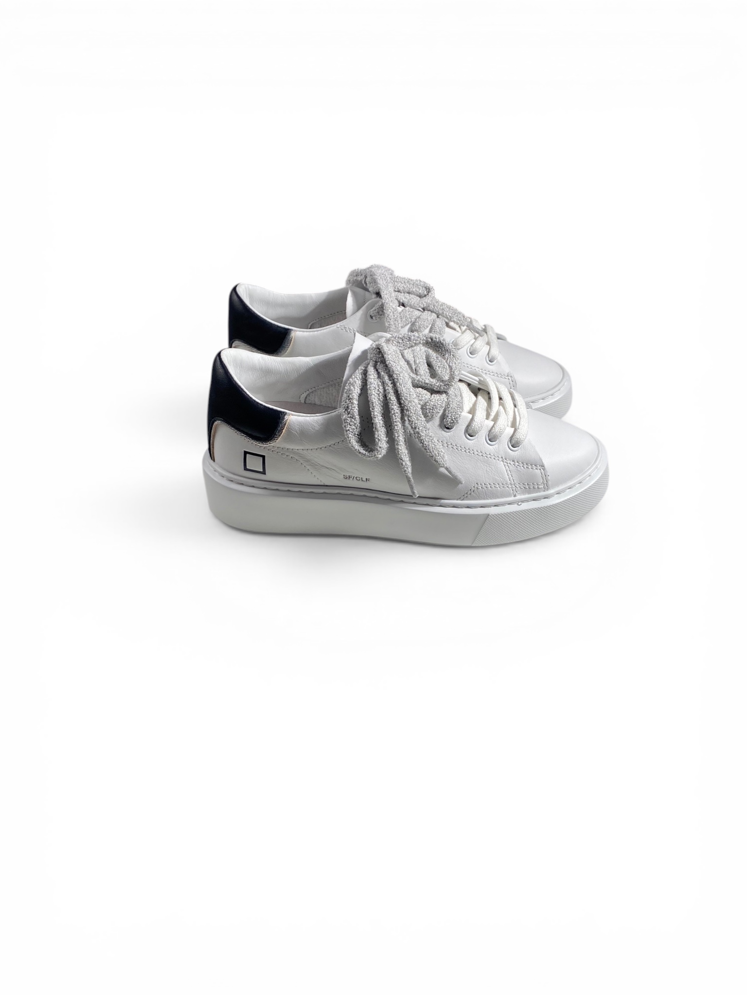 D.A.T.E. Sneakers Sfera Calf White Black - immagine 2