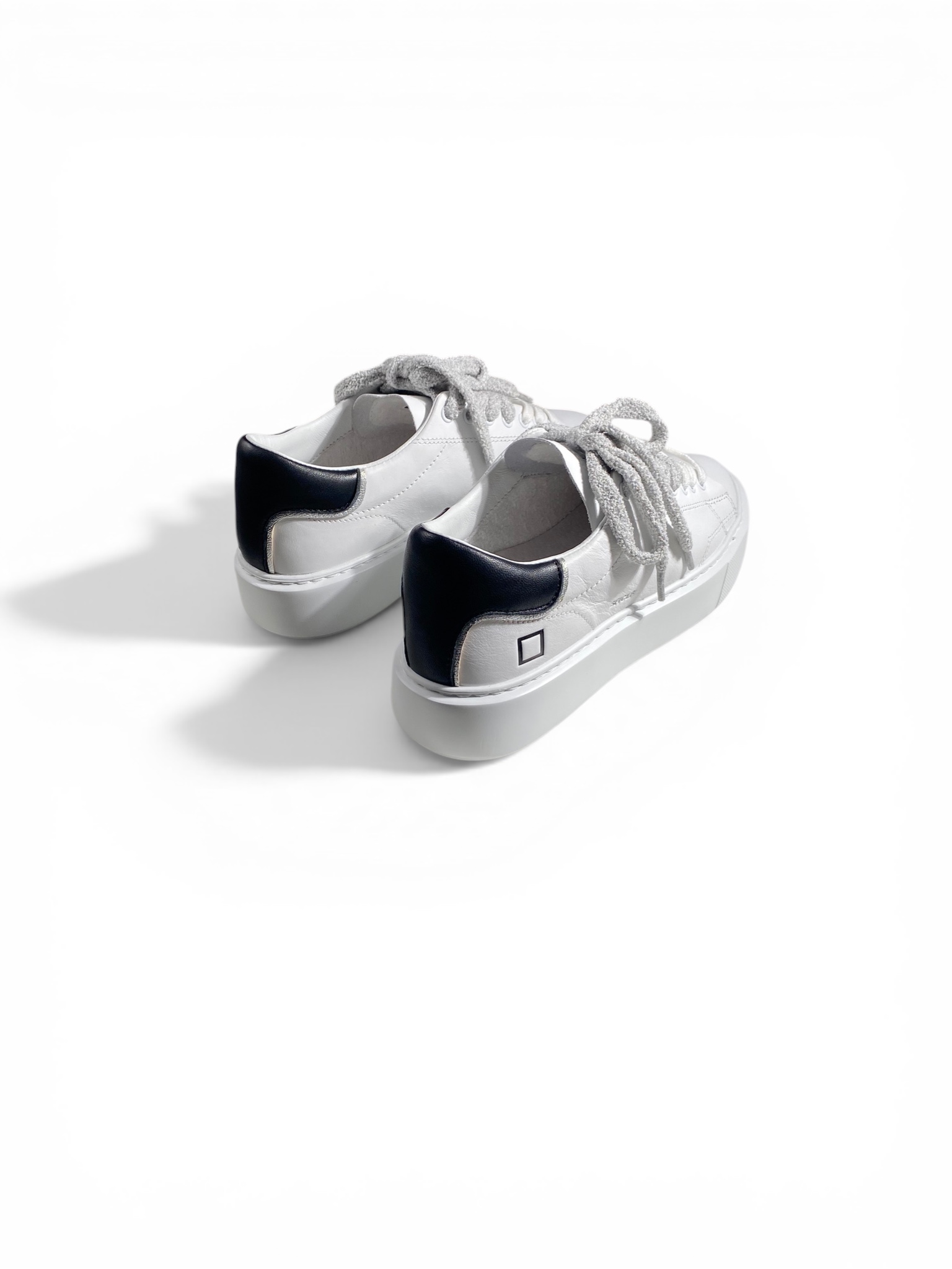 D.A.T.E. Sneakers Sfera Calf White Black - immagine 3