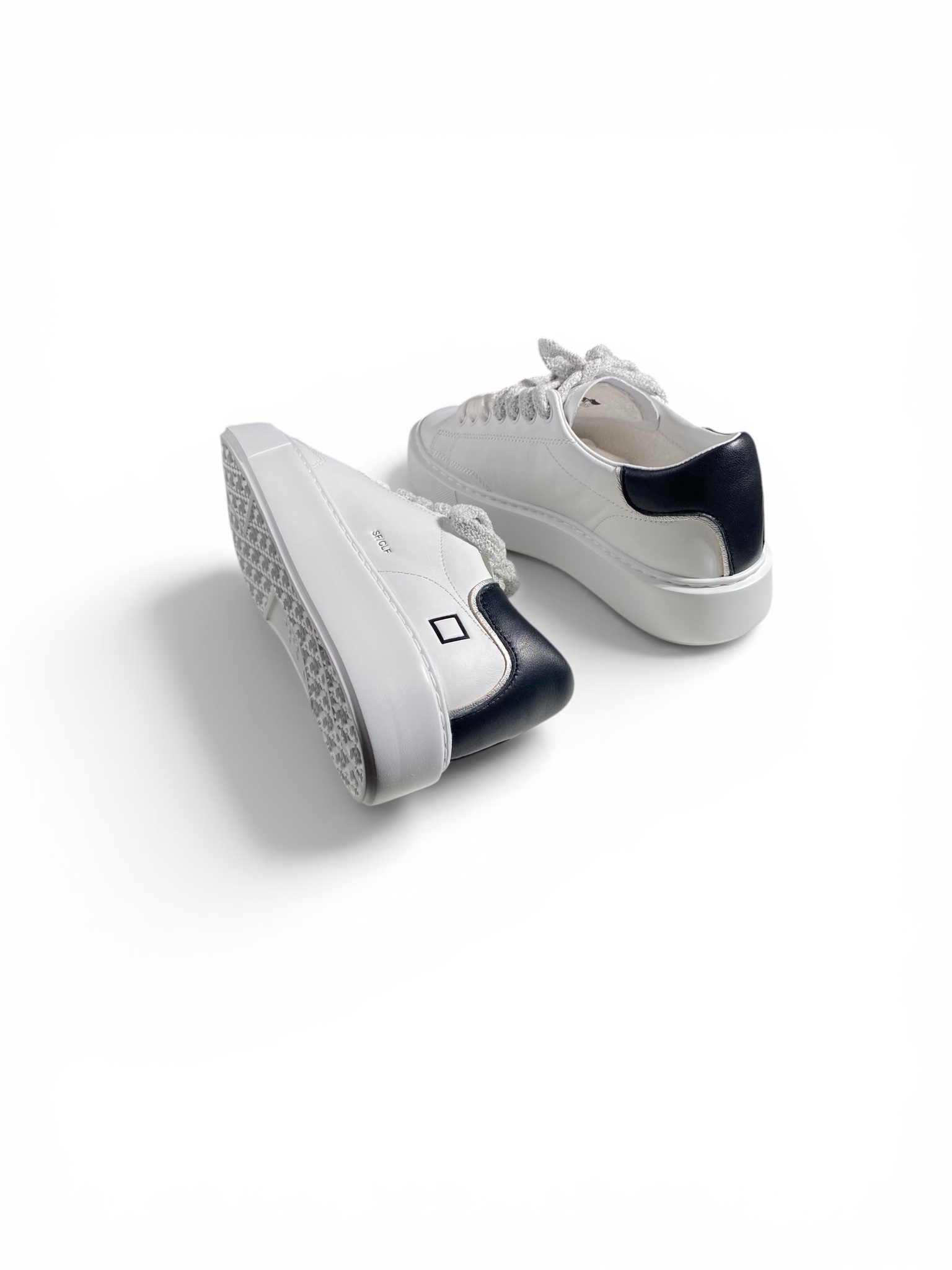 D.A.T.E. Sneakers Sfera Calf White Black - immagine 4