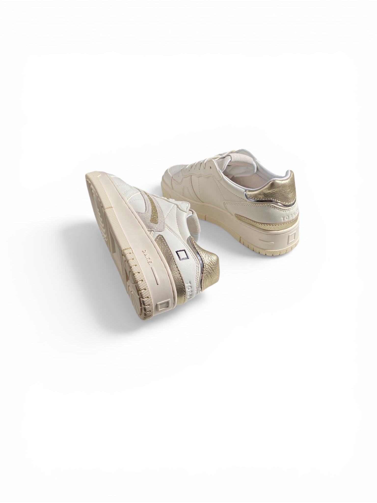 D.A.T.E. Sneakers Torneo Pure Shiny Ivory - immagine 4