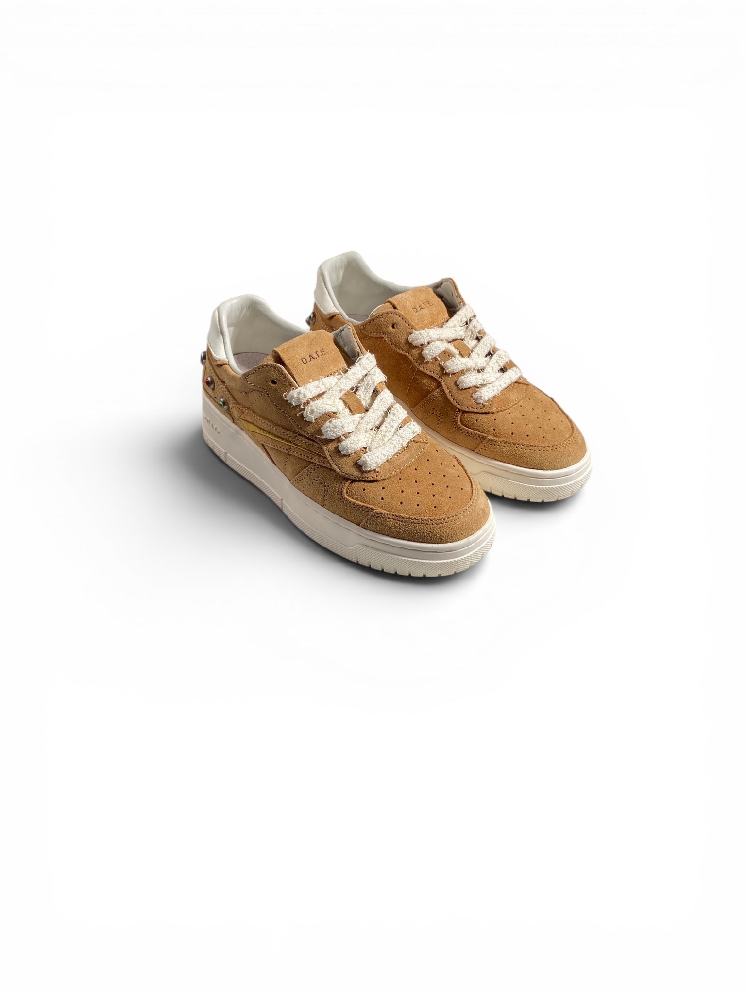D.A.T.E. Sneakers Torneo Pure Cuoio Borchie