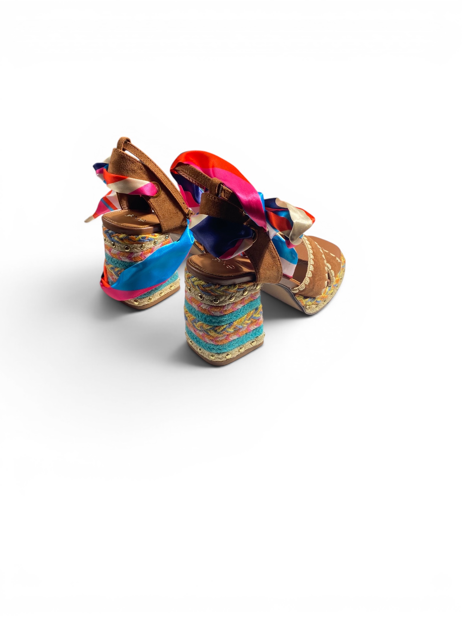 Exé Sandalo Incrocio Foulard Cognac - immagine 3