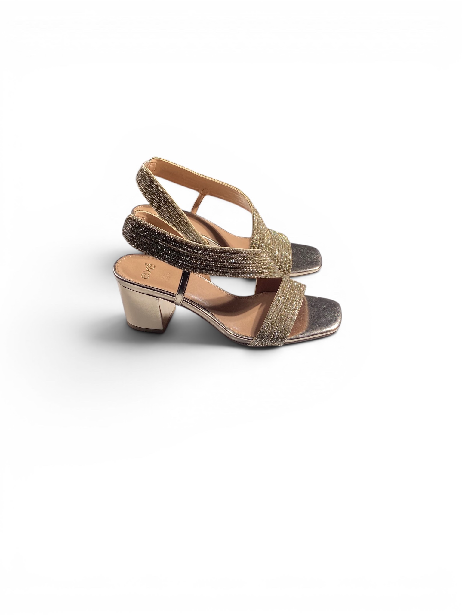 Exé Sandalo Tacco 60 Microstrass Platino - immagine 2