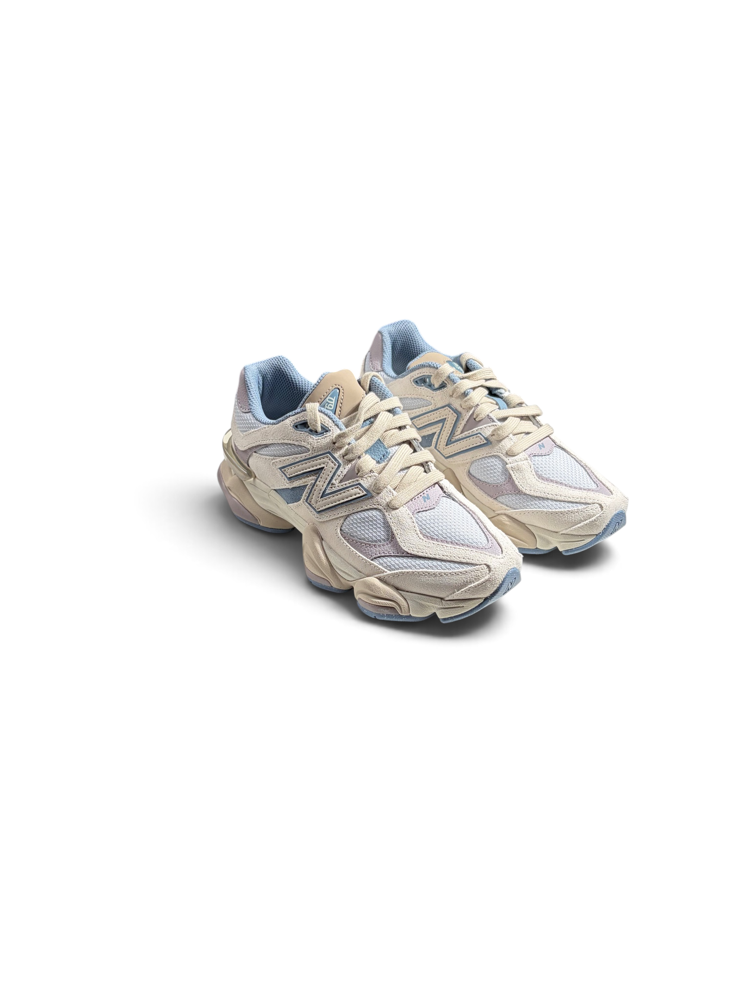New Balance Sneaker 9060 Suede Zinc Blue Sea Salt Azzurro