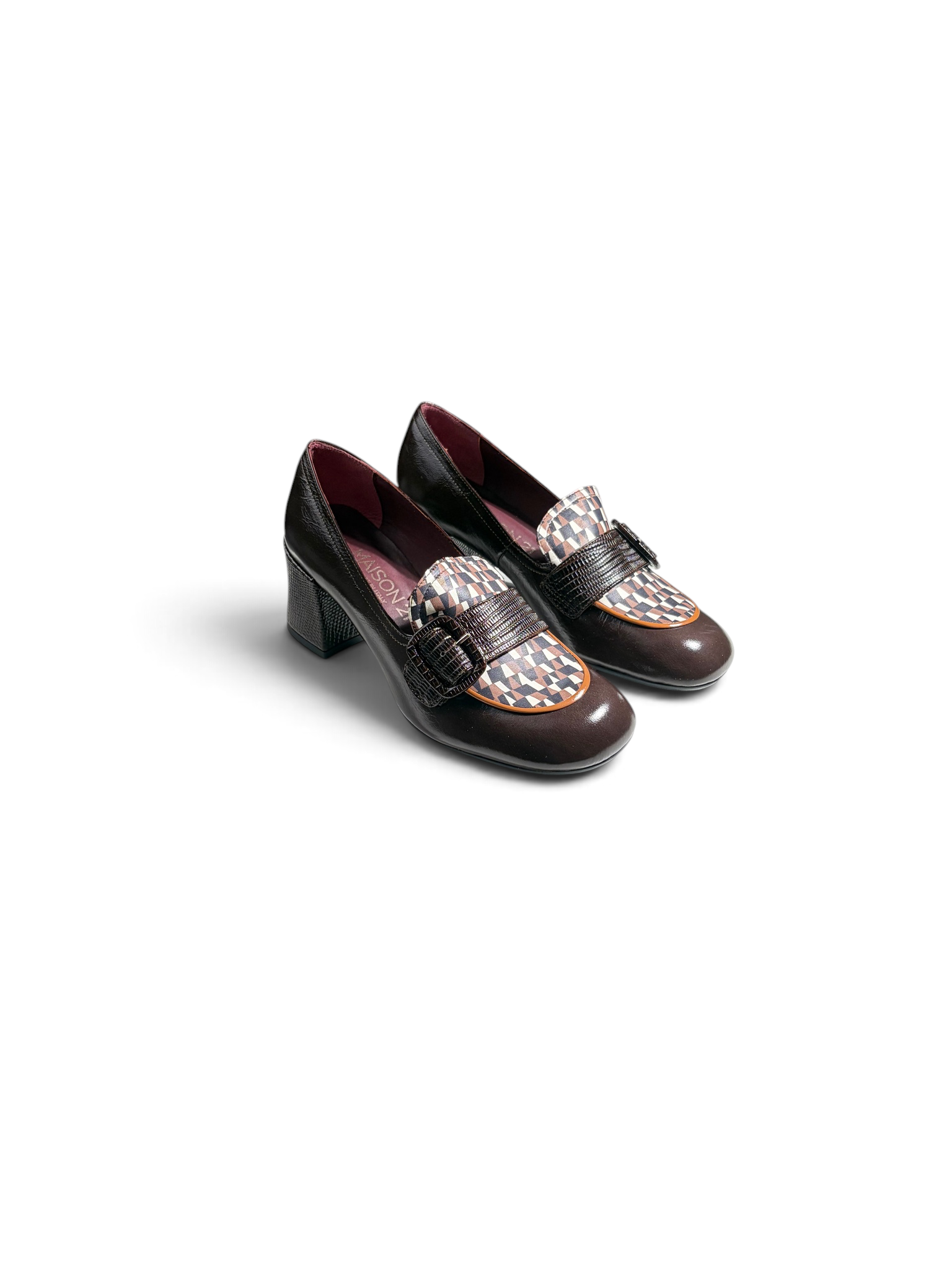 Maison 21 Mocassino Tacco 60 Optical Testa Di Moro