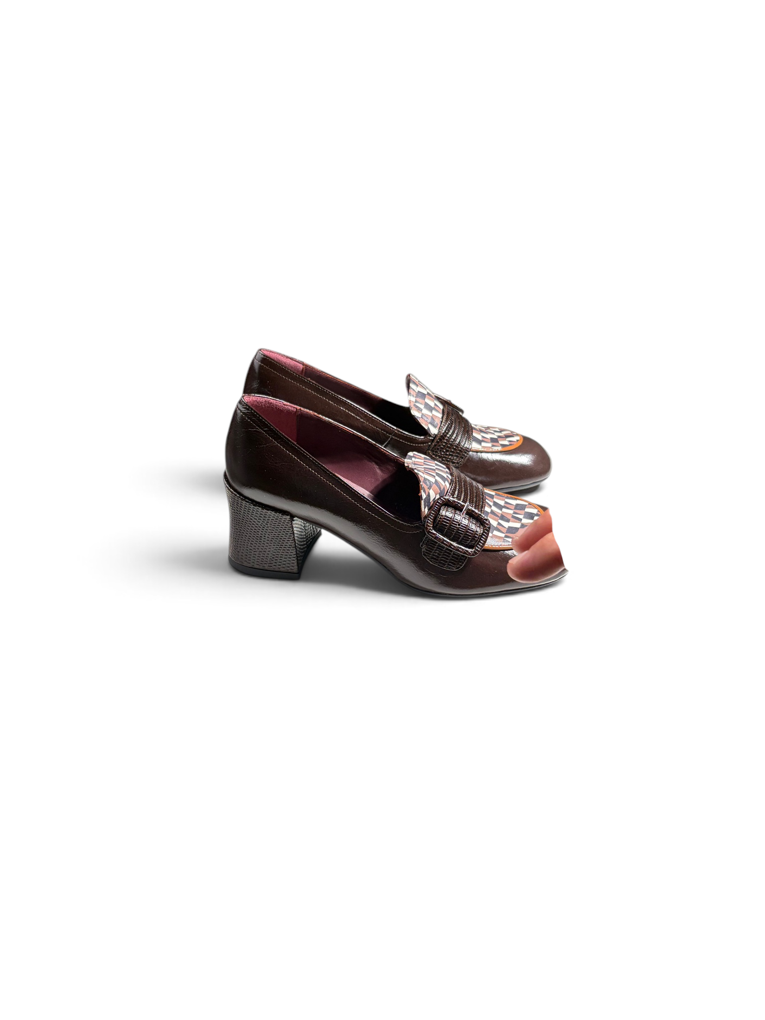 Maison 21 Mocassino Tacco 60 Optical Testa Di Moro - immagine 2