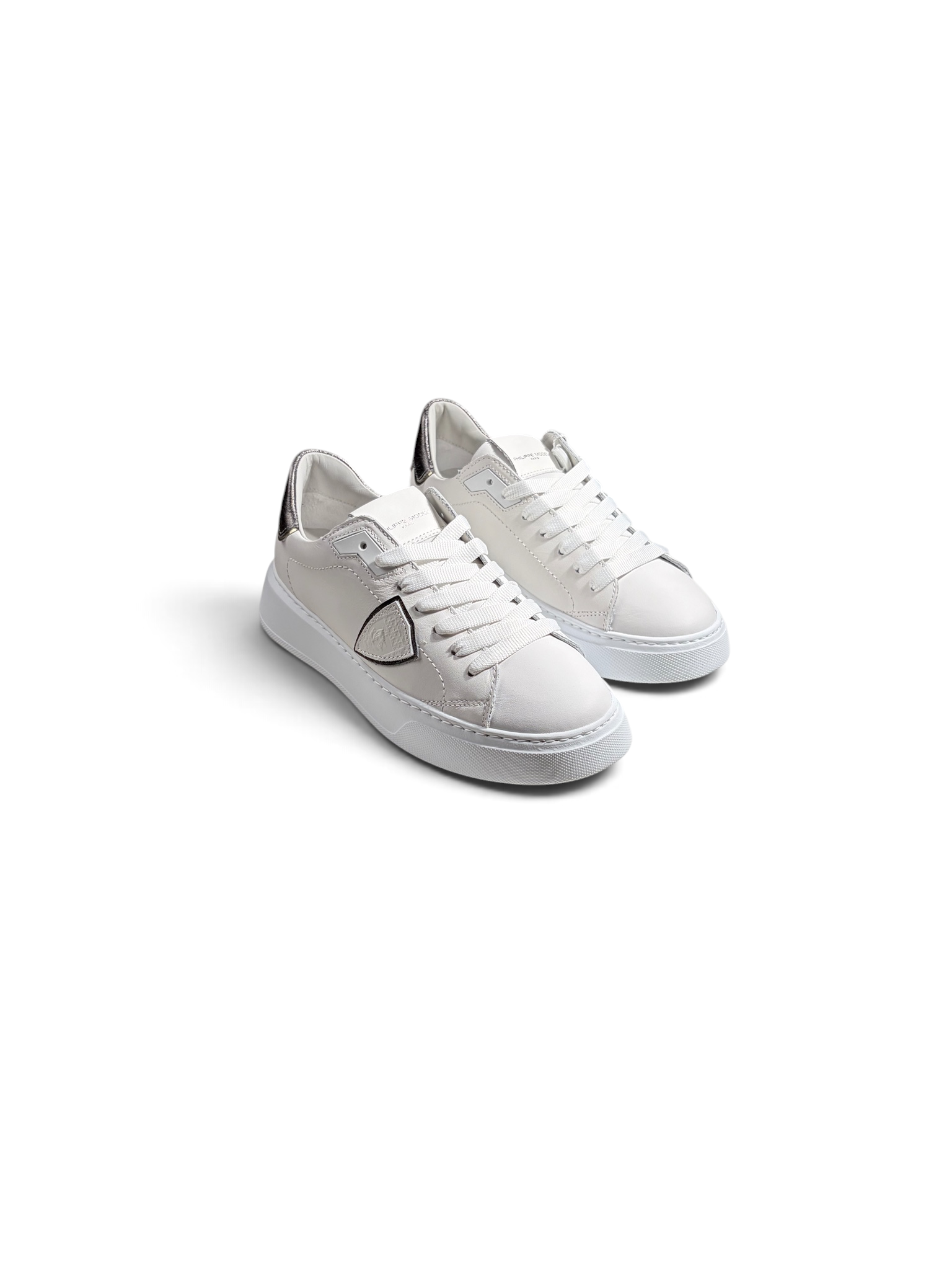 Philippe Model Sneaker Temple Metal Bianco Antracite