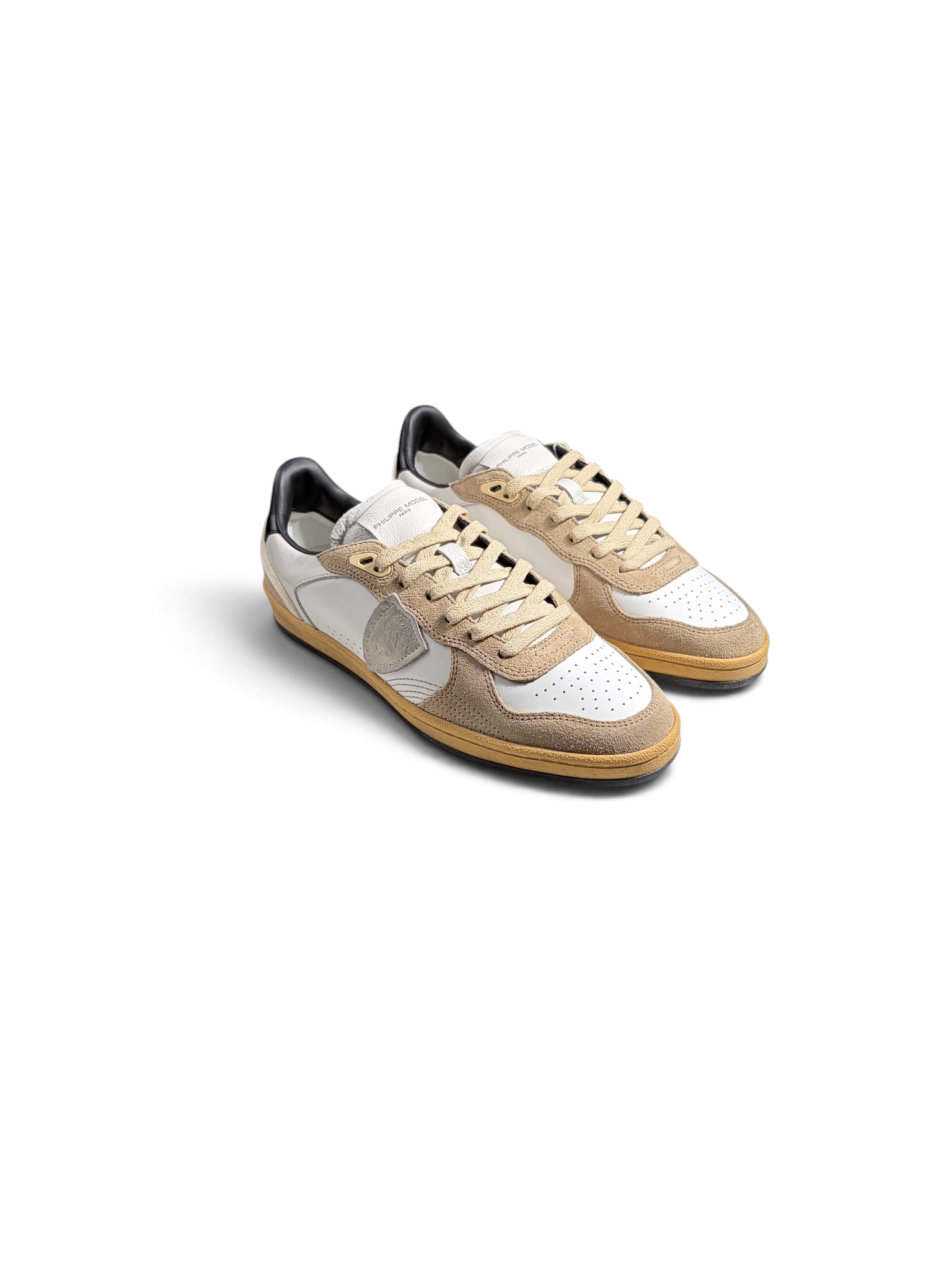 Philippe Model Sneaker Pgal Pelle Camoscio Bianco Beige