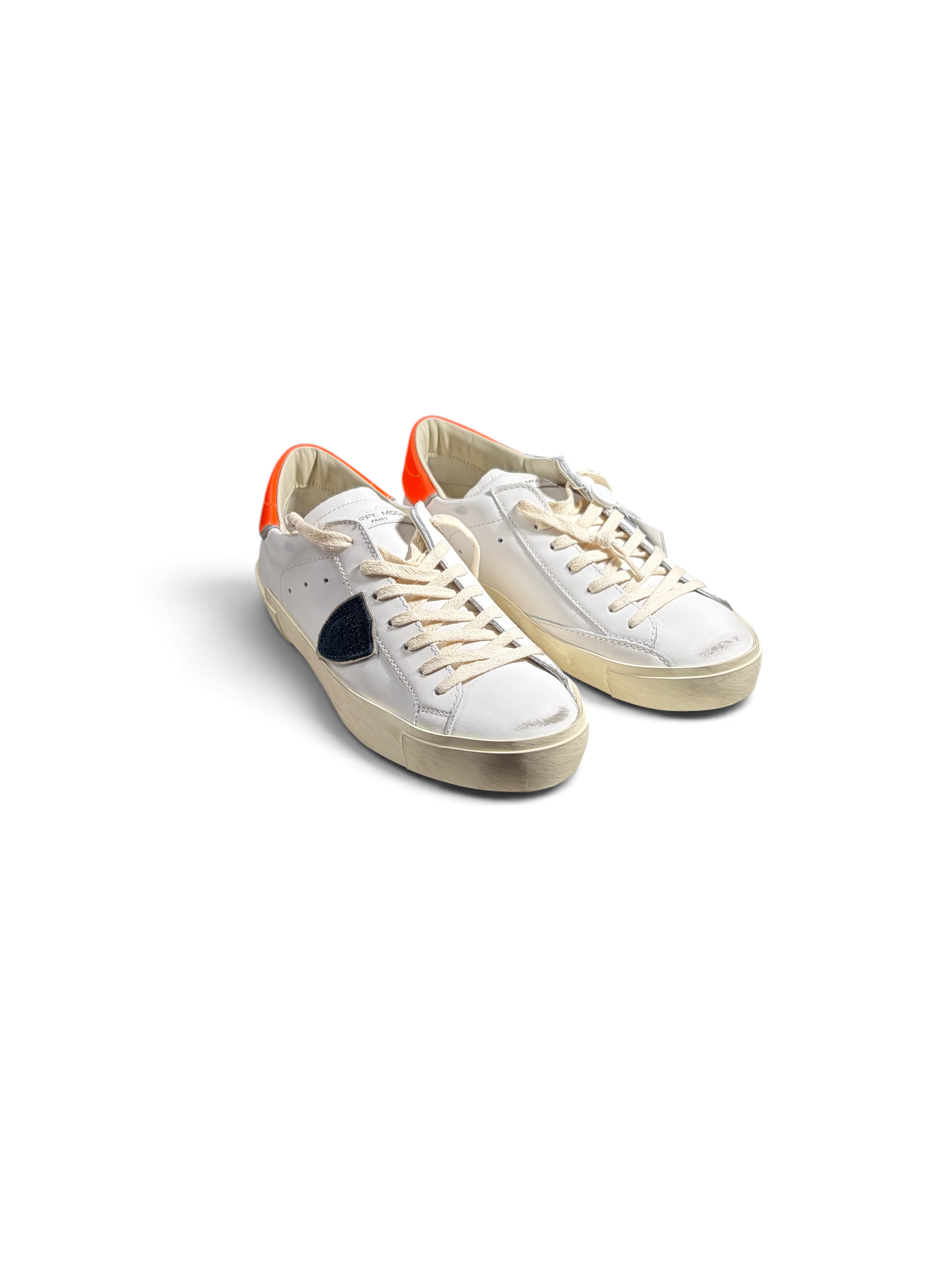 Philippe Model Sneaker Prsx Pelle Pop Bianco Arancio