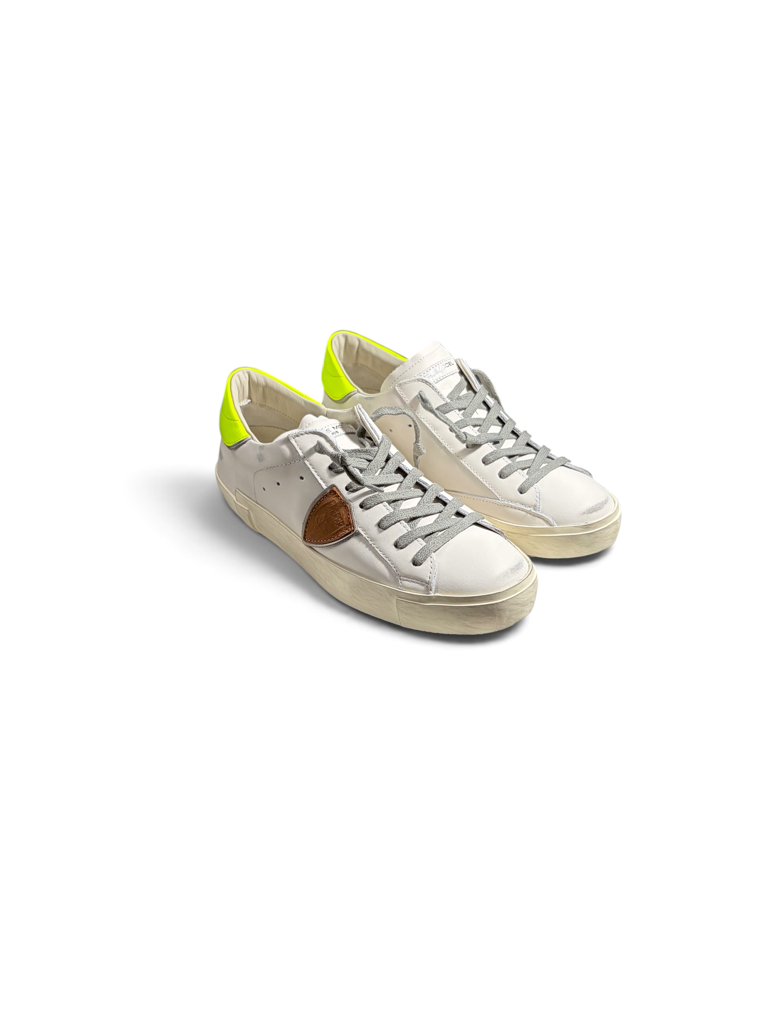 Philippe Model Sneaker Prsx Pelle Pop Bianco Giallo