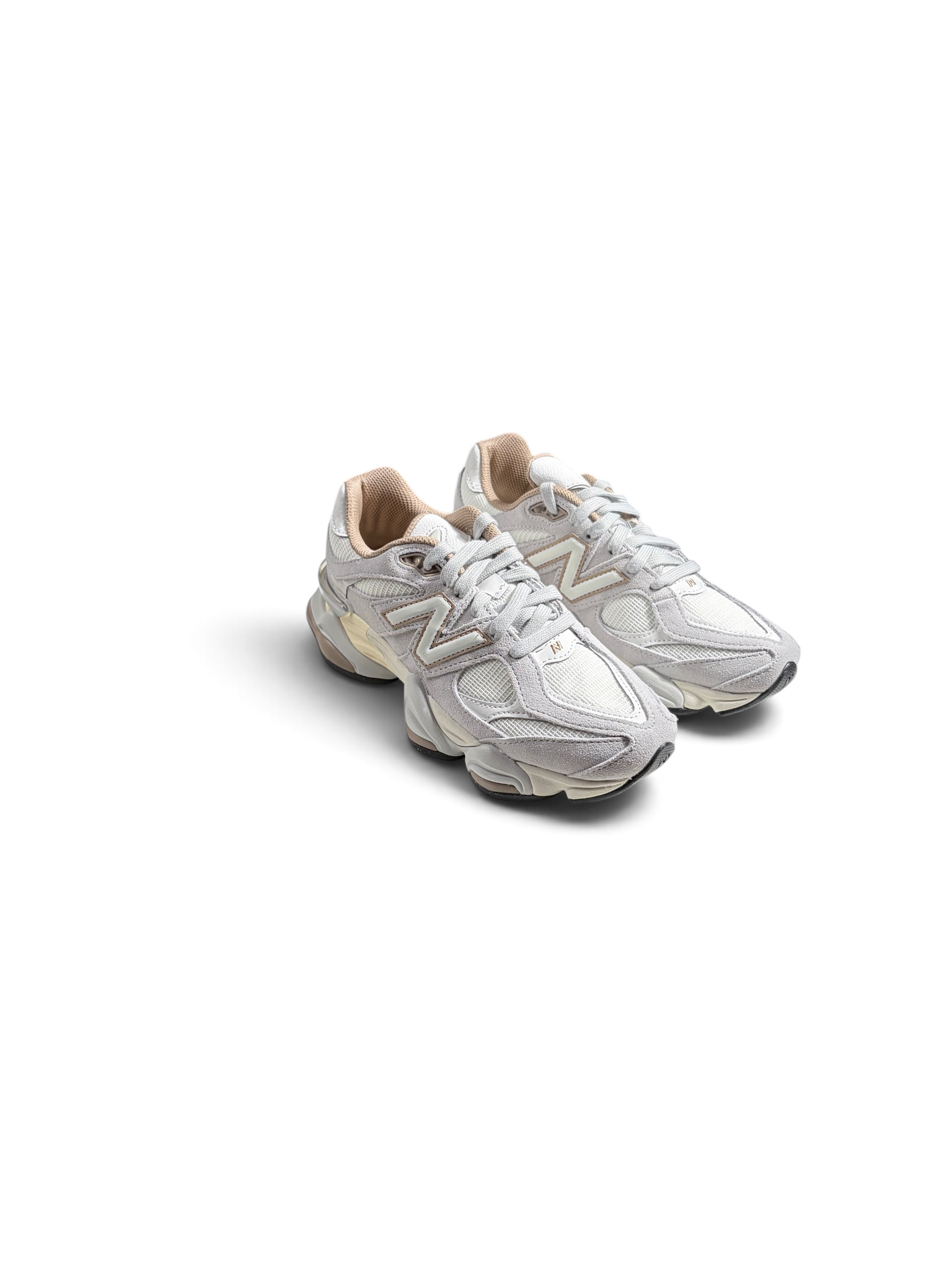New Balance Sneaker 9060 Suede Dreft Wood Sea Salt Grigio Chiaro