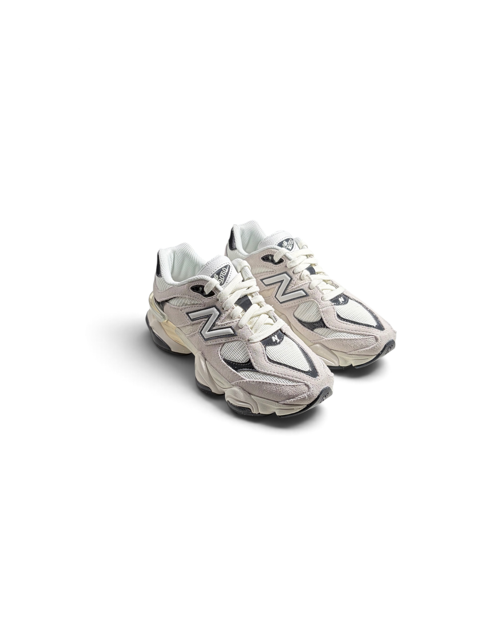 New Balance Sneaker 9060 Suede Mesh Reflection Bianco e Nero